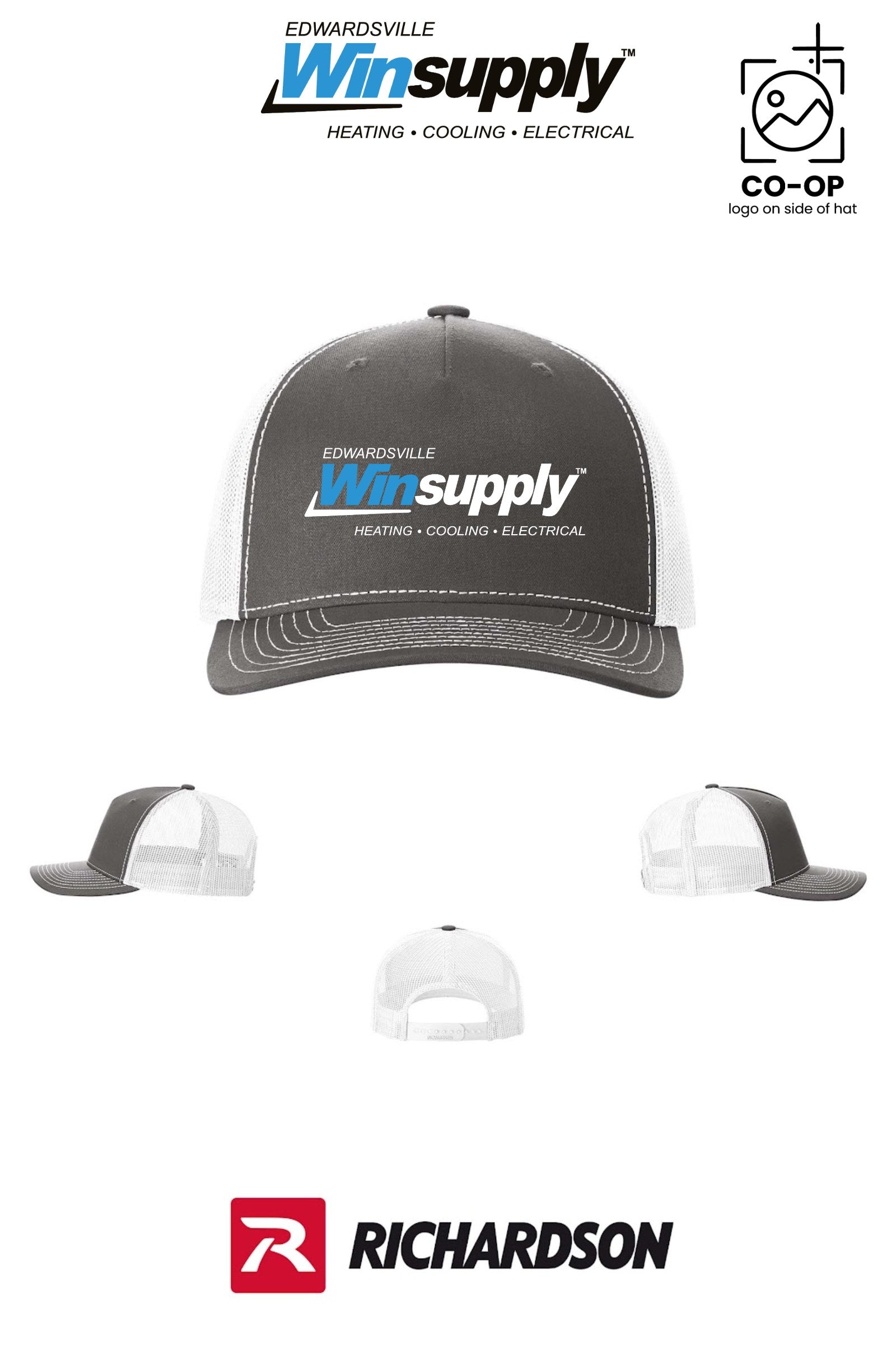 Richardson 112FP Five-Panel Trucker - Edwardsville Winsupply