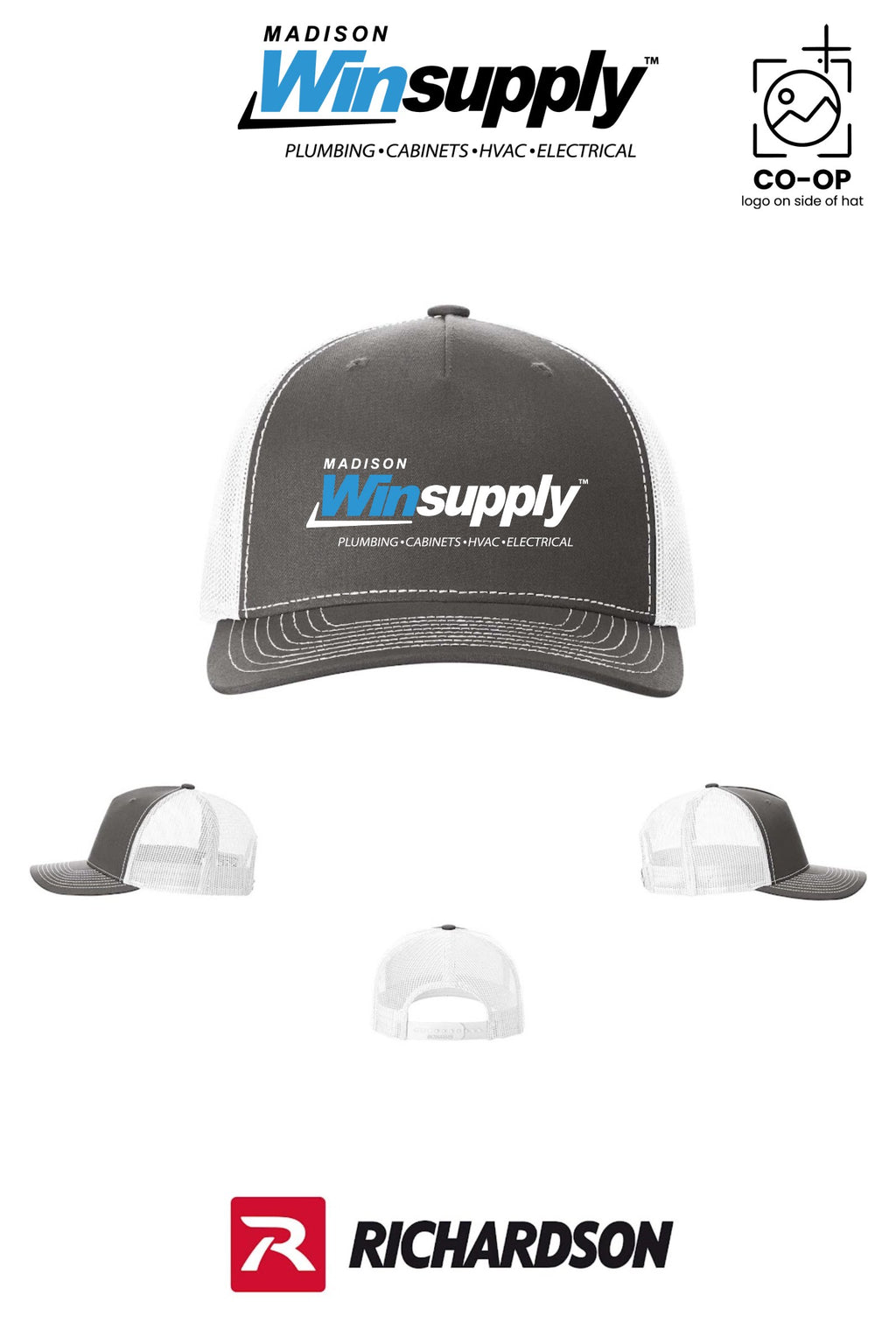 Richardson 112FP Five-Panel Trucker - Madison Winsupply