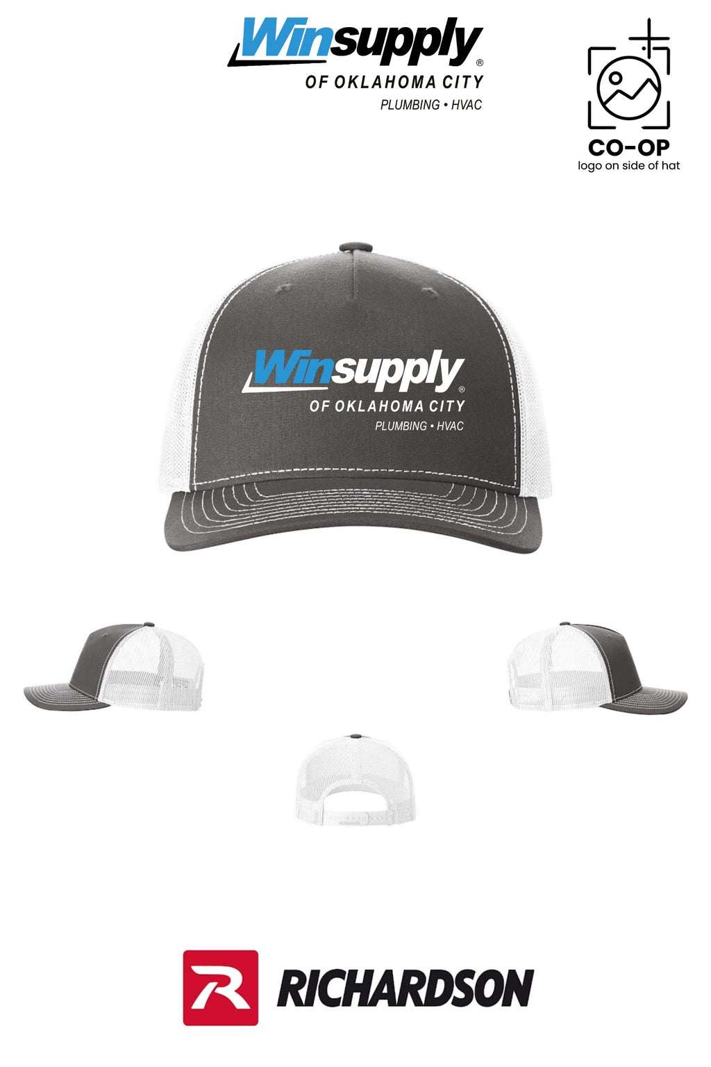 Richardson 112FP Five-Panel Trucker - Winsupply of Oklahoma City