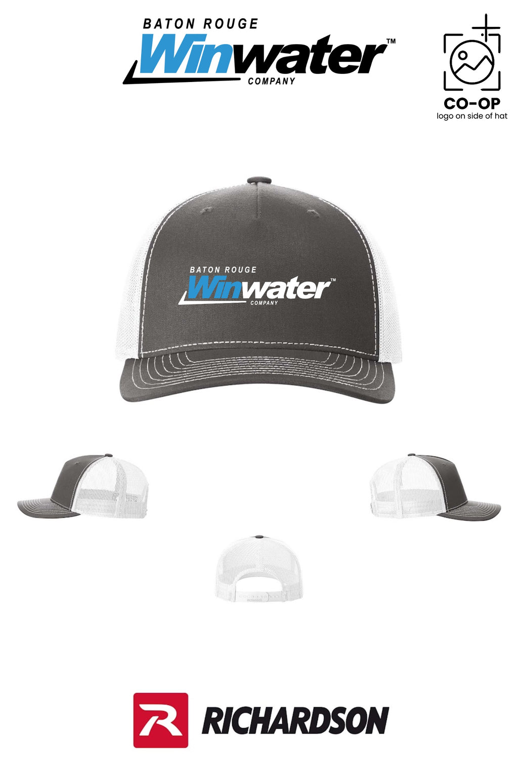 Richardson 112FP Five-Panel Trucker - Baton Rouge Winwater