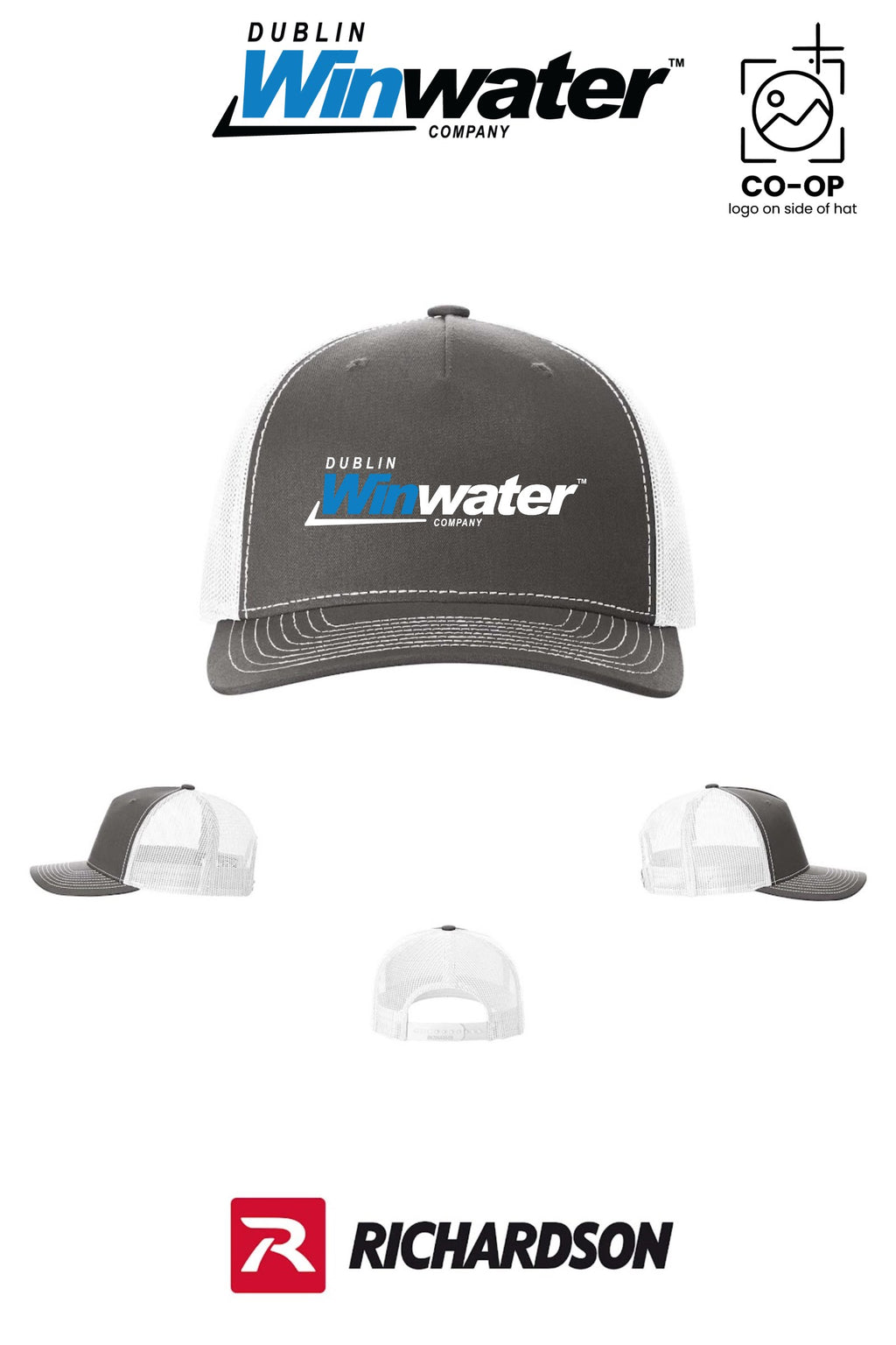 Richardson 112FP Five-Panel Trucker - Dublin Winwater