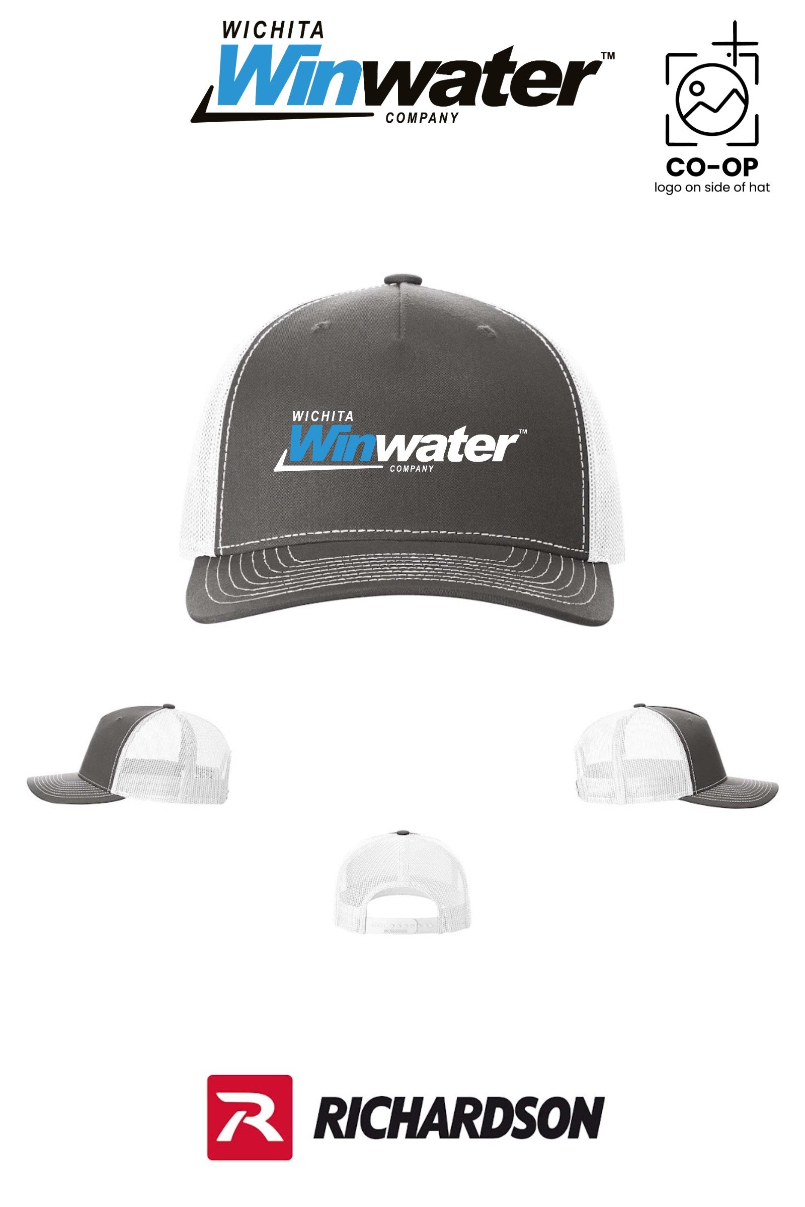 Richardson 112FP Five-Panel Trucker - Wichita Winwater
