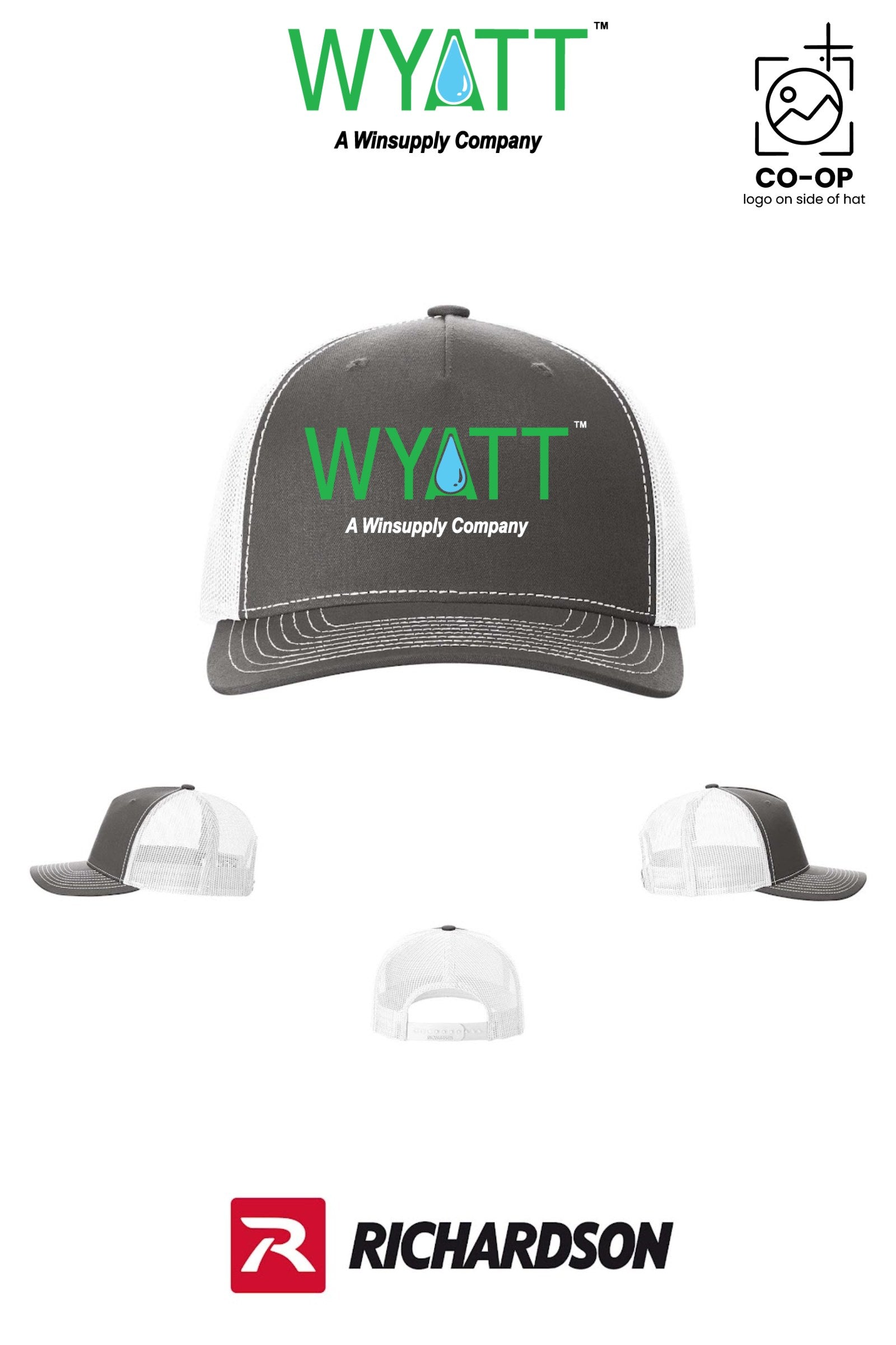 Richardson 112FP Five-Panel Trucker - Wyatt Irrigation of Santa Rosa
