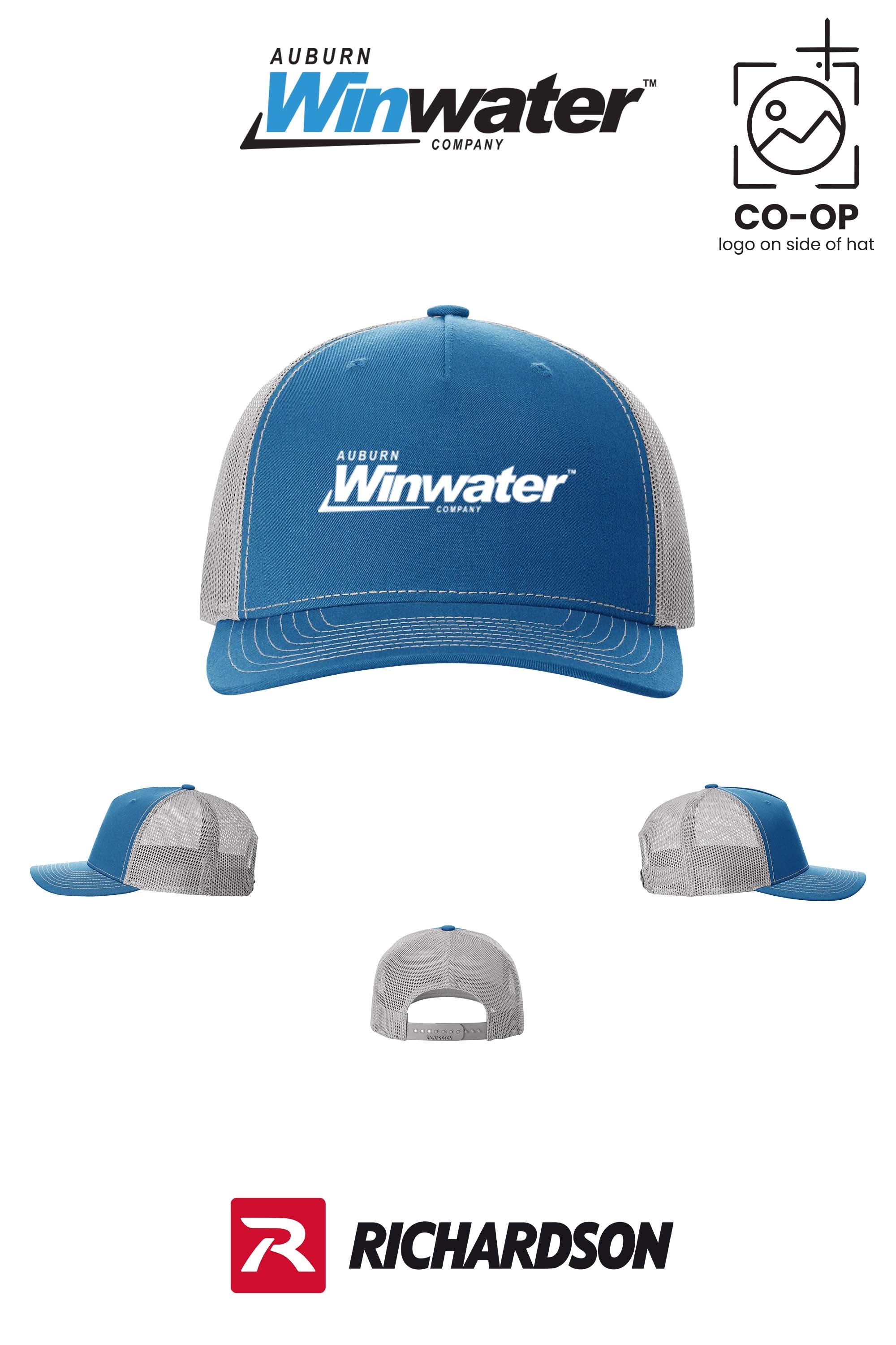Richardson 112FP Five-Panel Trucker - Auburn Winwater