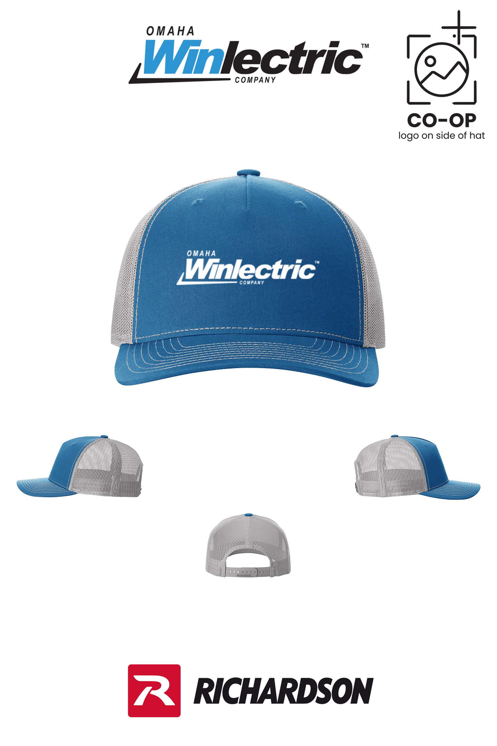 Richardson 112FP Five-Panel Trucker - Omaha Winlectric