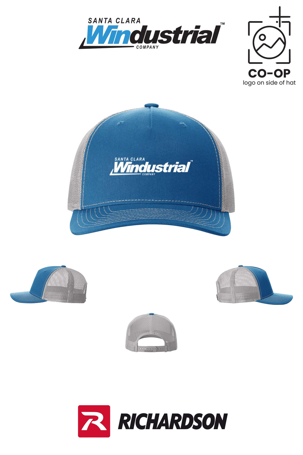Richardson 112FP Five-Panel Trucker - Santa Clara Windustrial