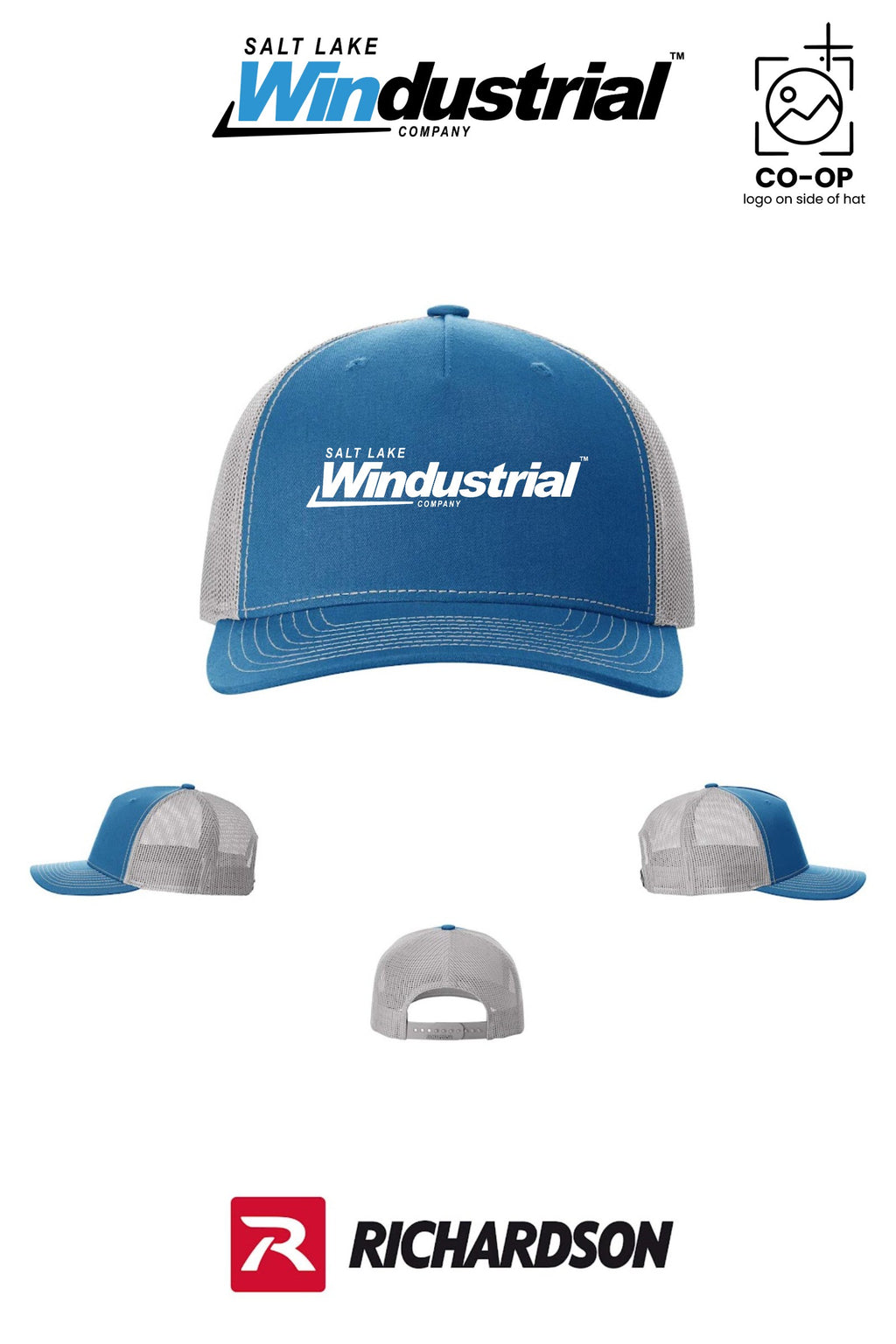 Richardson 112FP Five-Panel Trucker - Salt Lake Windustrial