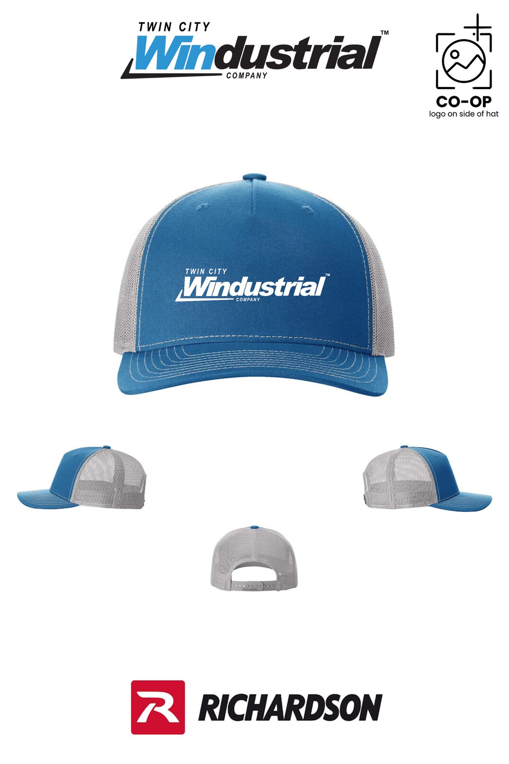 Richardson 112FP Five-Panel Trucker - Twin City Windustrial