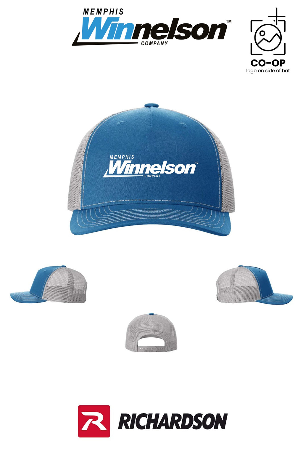 Richardson 112FP Five-Panel Trucker - Memphis Winnelson