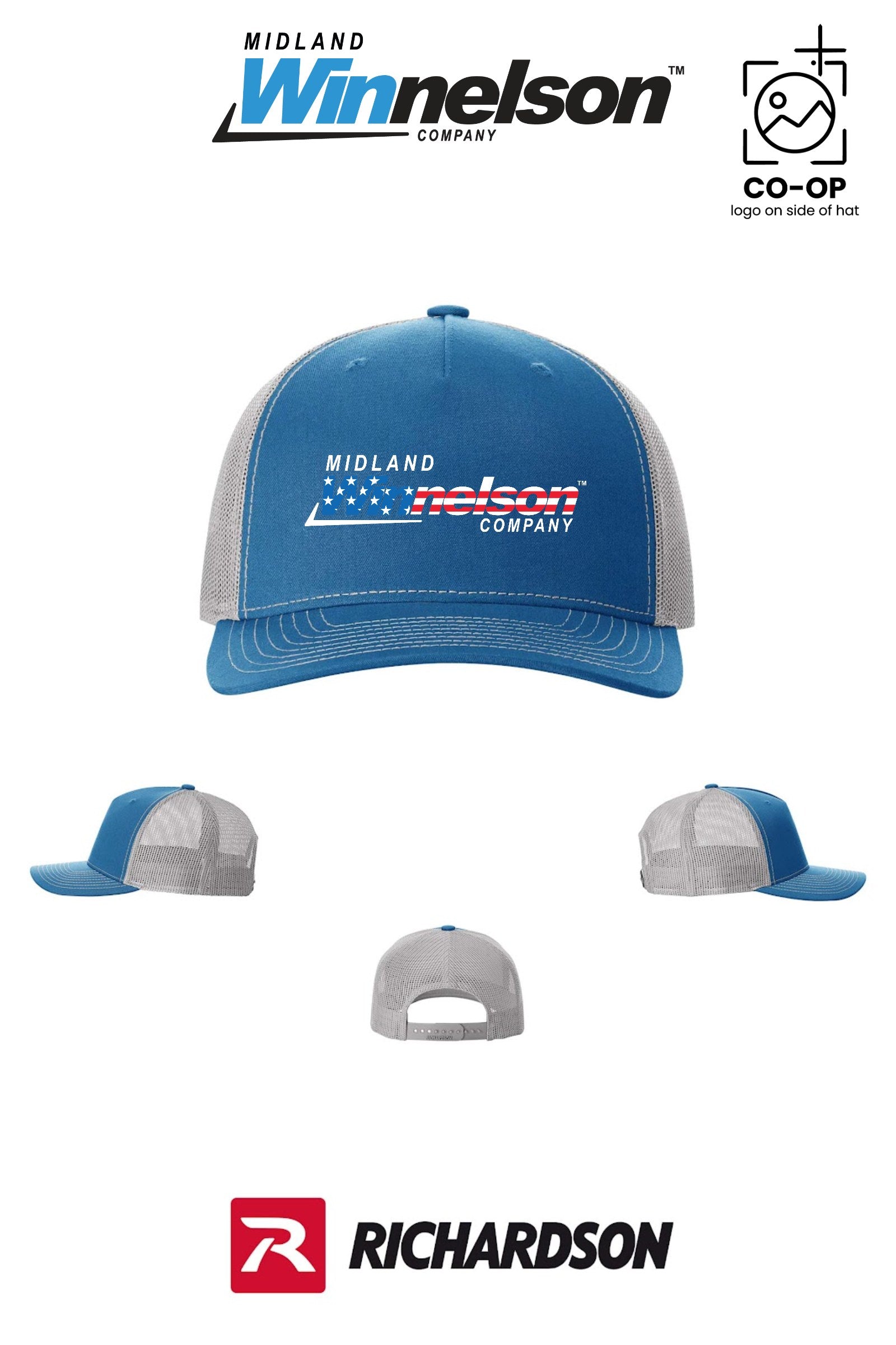 Richardson 112FP Five-Panel Trucker - Midland Winnelson - Patriot