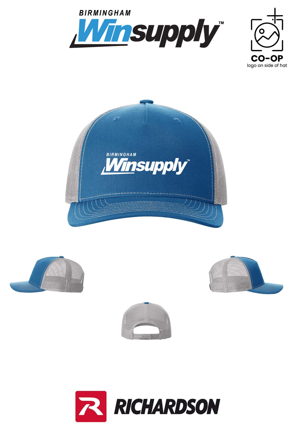 Richardson 112FP Five-Panel Trucker - Birmingham Winsupply
