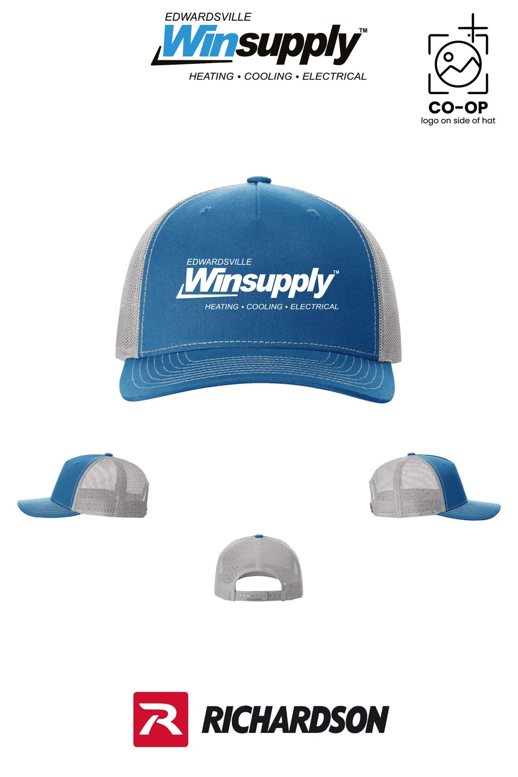 Richardson 112FP Five-Panel Trucker - Edwardsville Winsupply