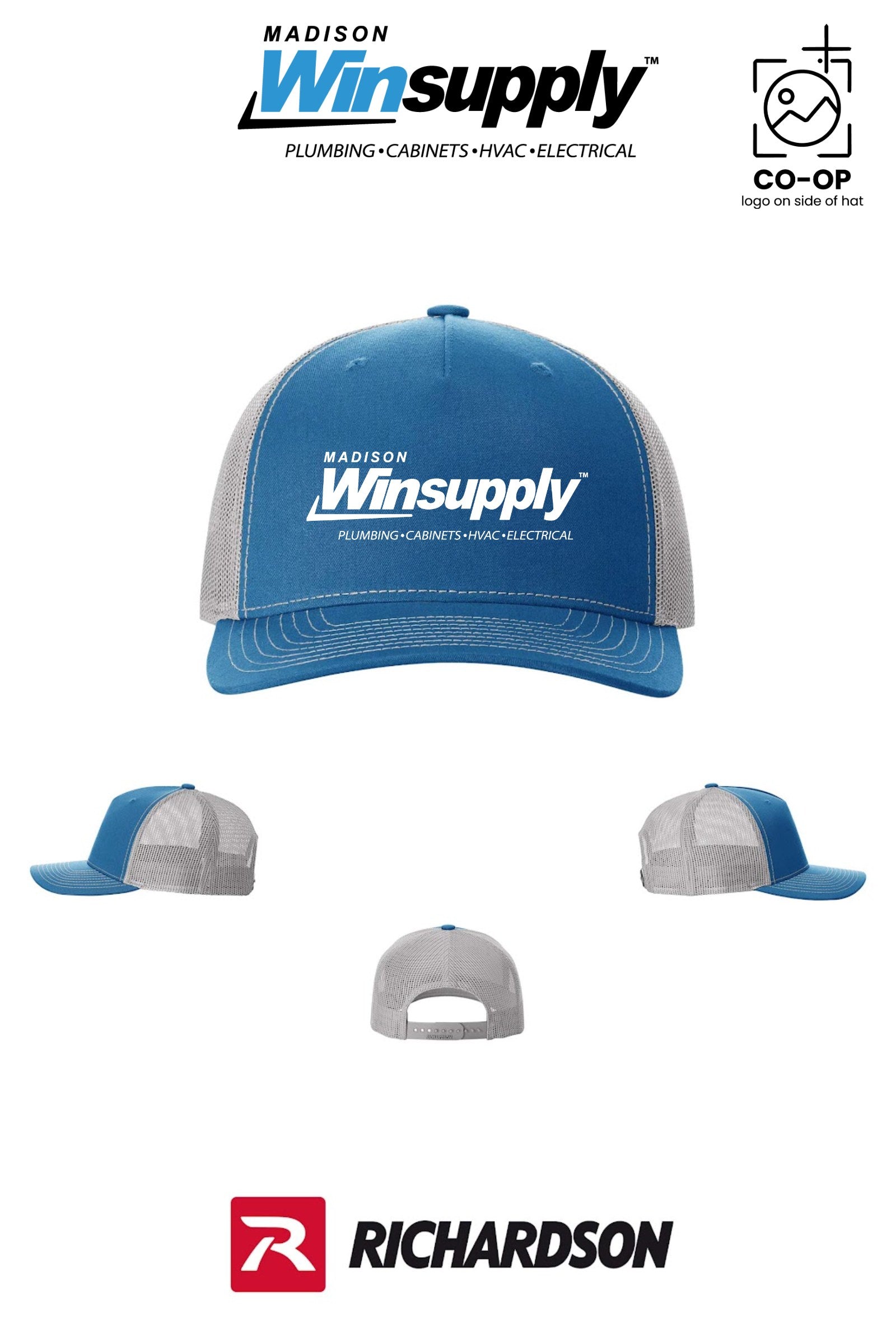 Richardson 112FP Five-Panel Trucker - Madison Winsupply