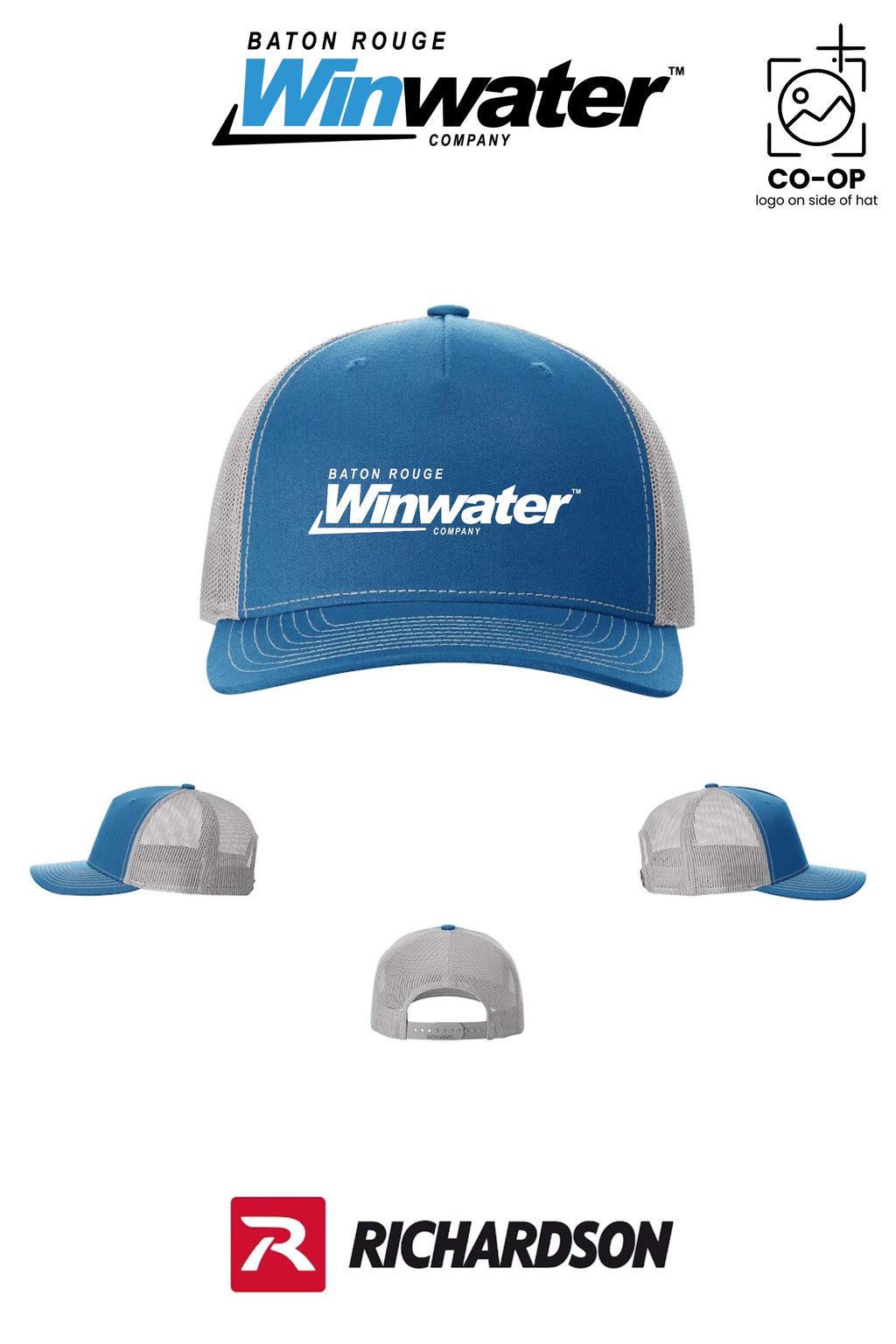 Richardson 112FP Five-Panel Trucker - Baton Rouge Winwater
