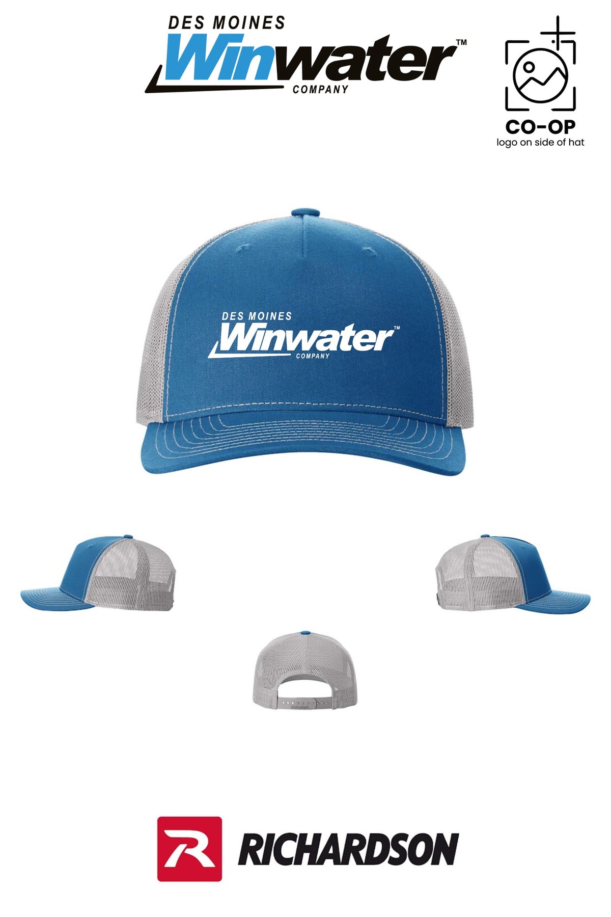 Richardson 112FP Five-Panel Trucker - Winwater Des Moines