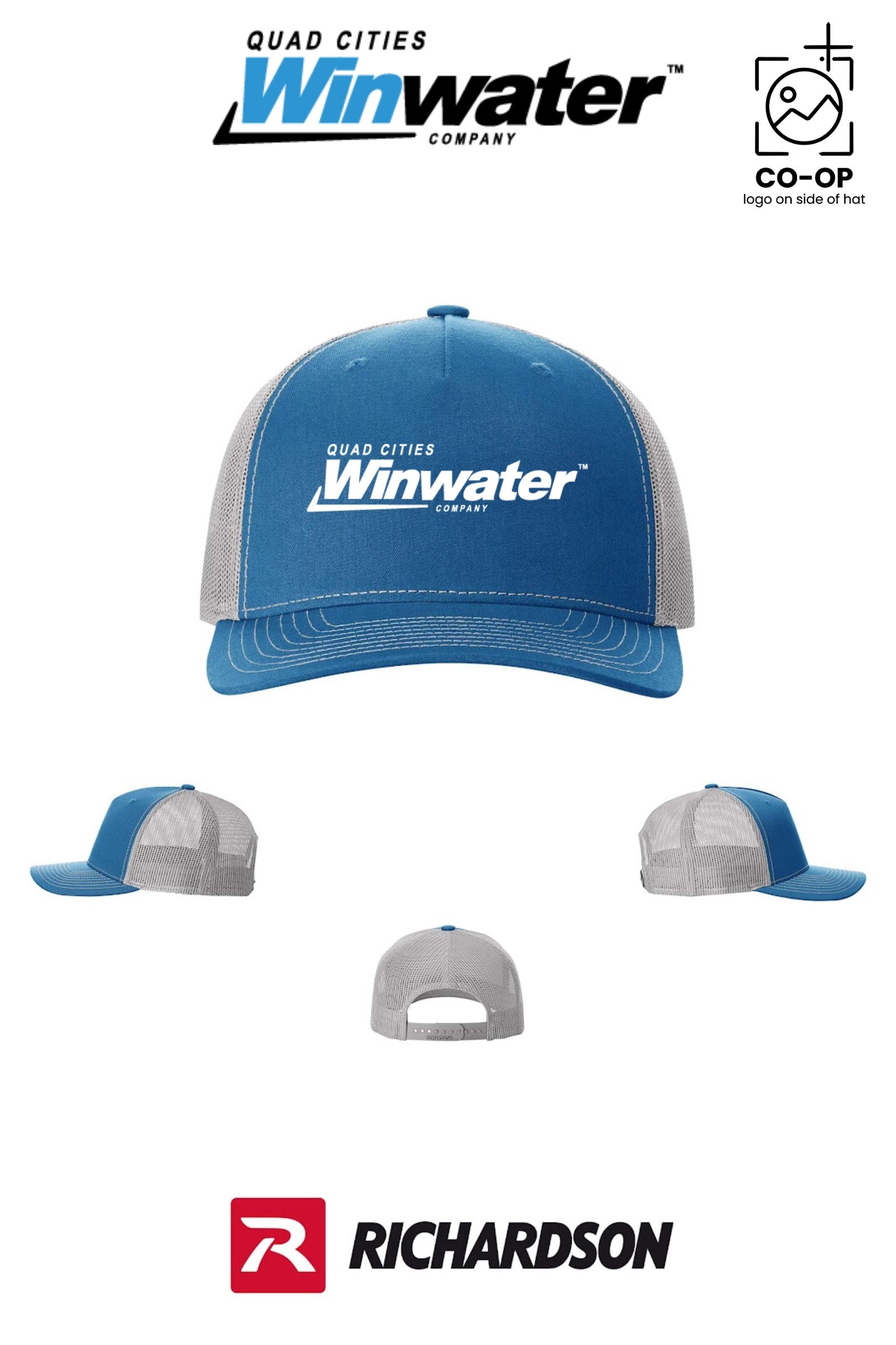 Richardson 112FP Five-Panel Trucker - Quad Cities Winwater