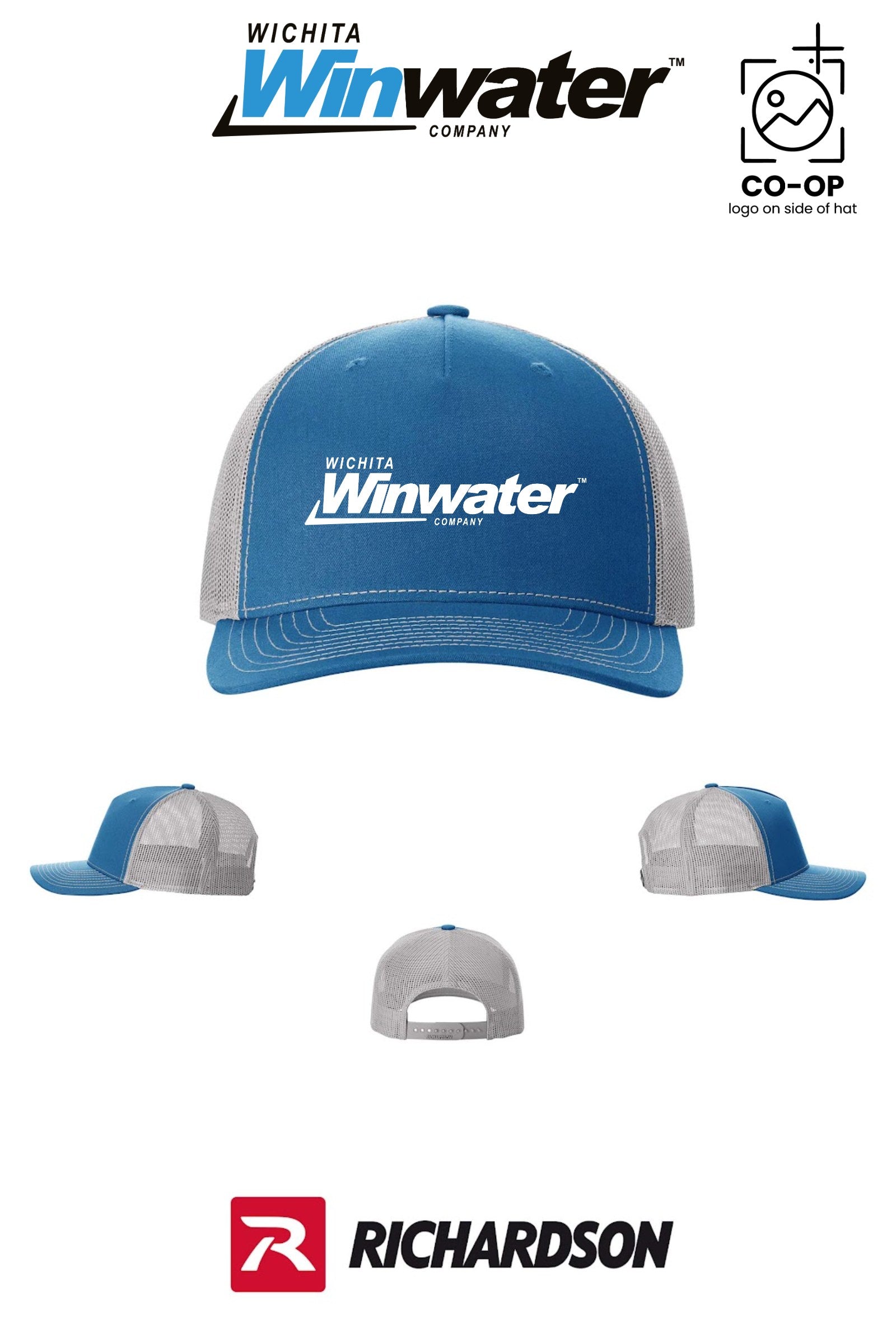 Richardson 112FP Five-Panel Trucker - Wichita Winwater