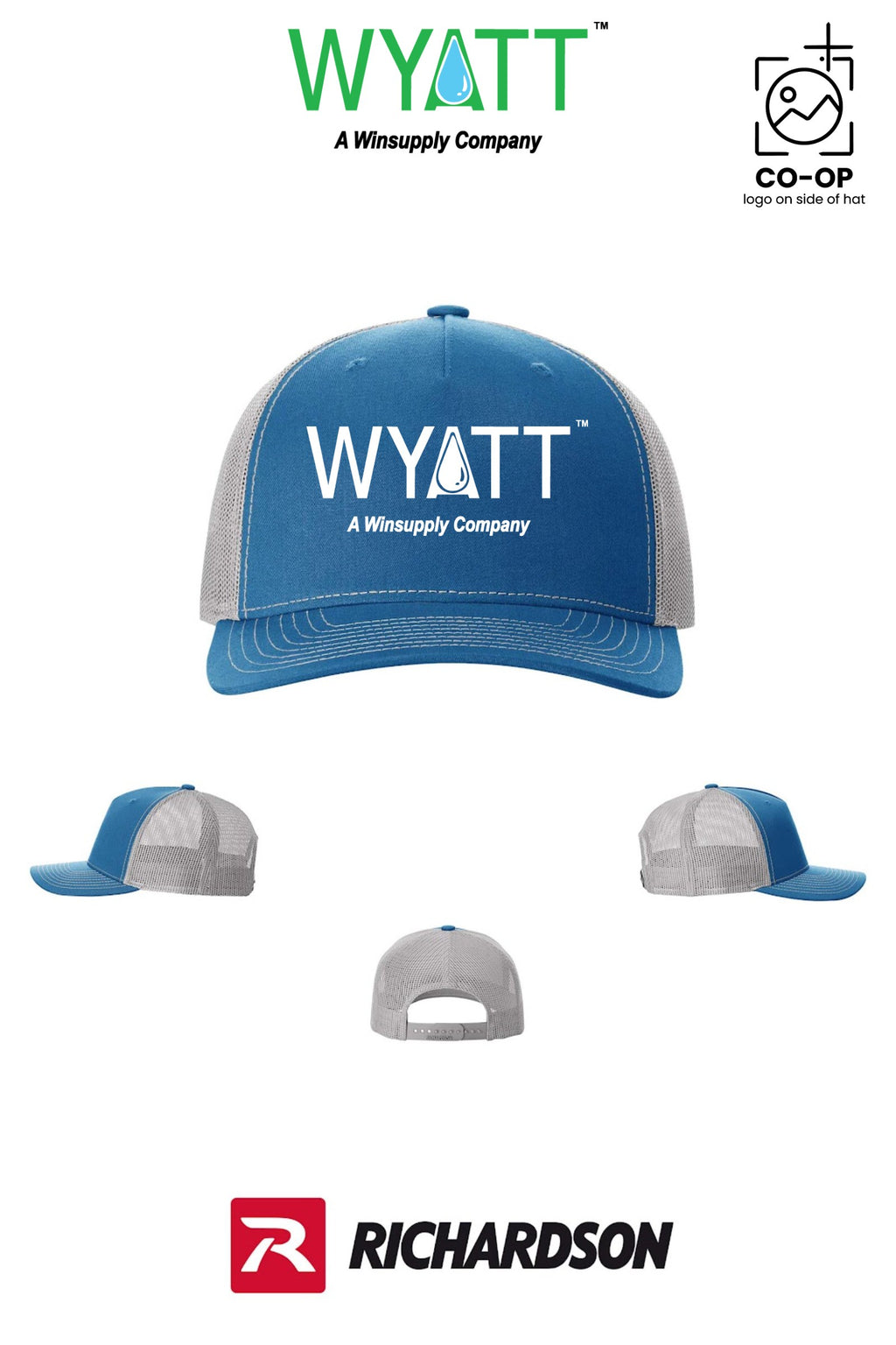 Richardson 112FP Five-Panel Trucker - Wyatt Irrigation of Santa Rosa