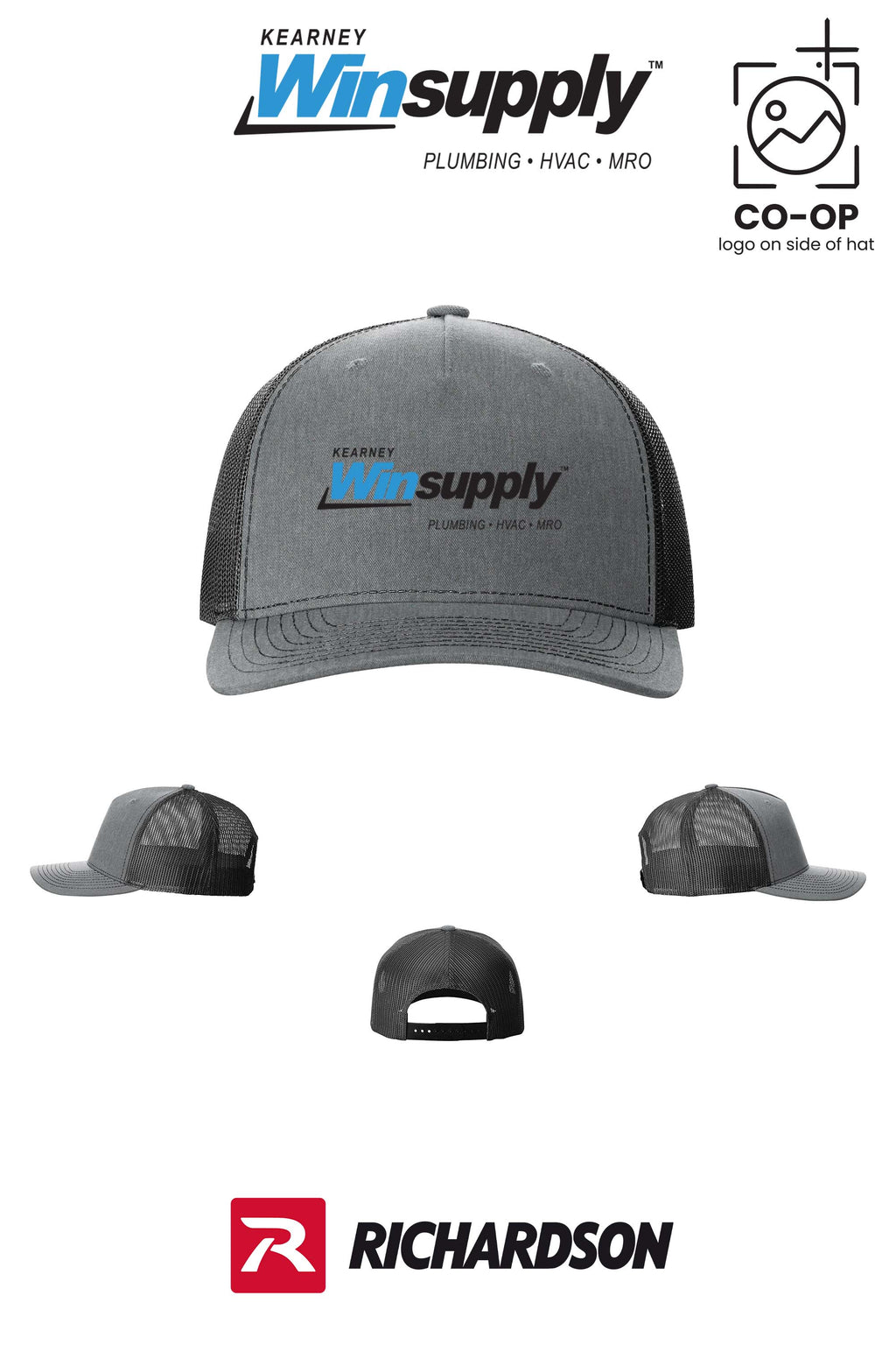 Richardson 112FP Five-Panel Trucker - Kearney Winsupply