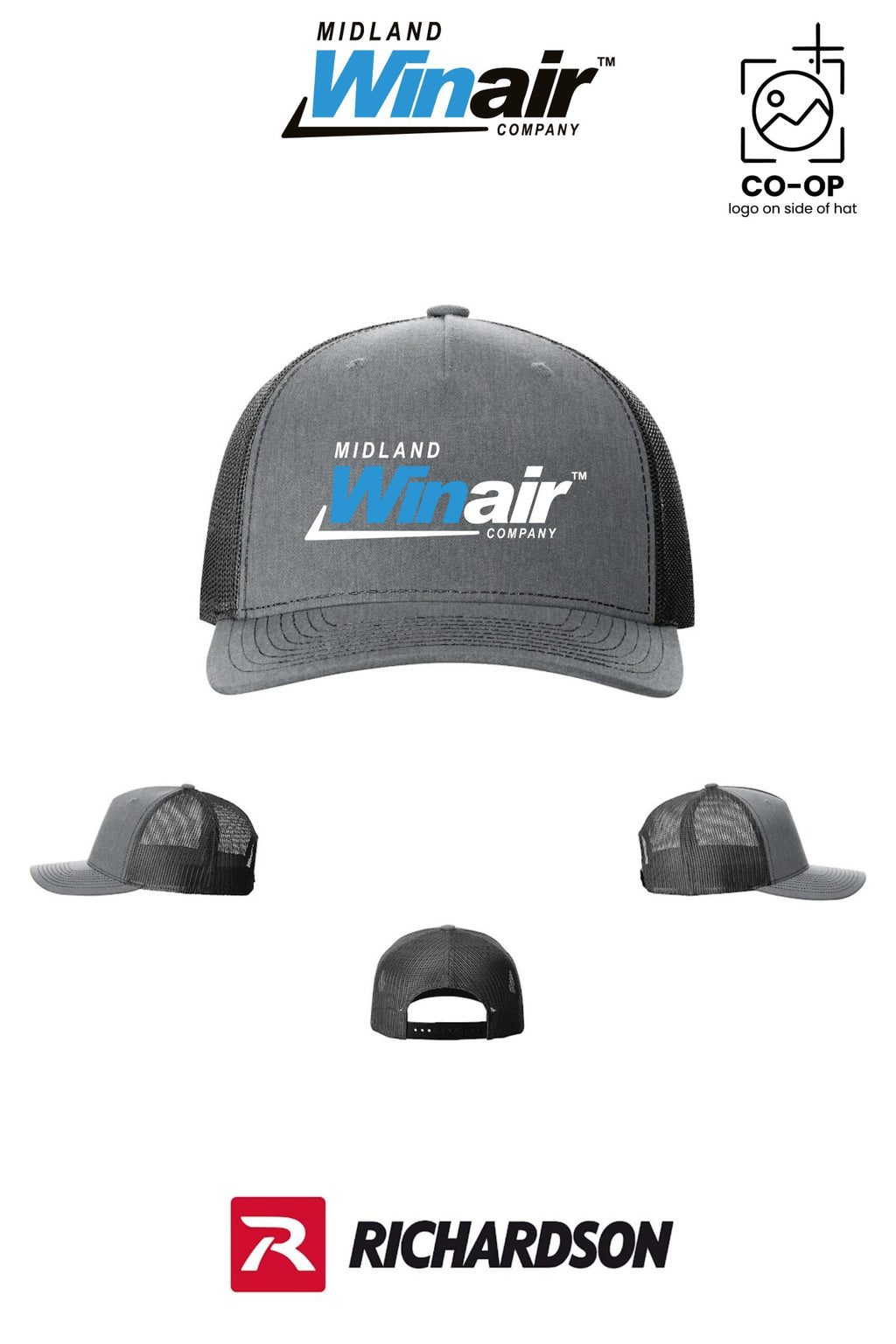 Richardson 112FP Five-Panel Trucker - Midland Winair