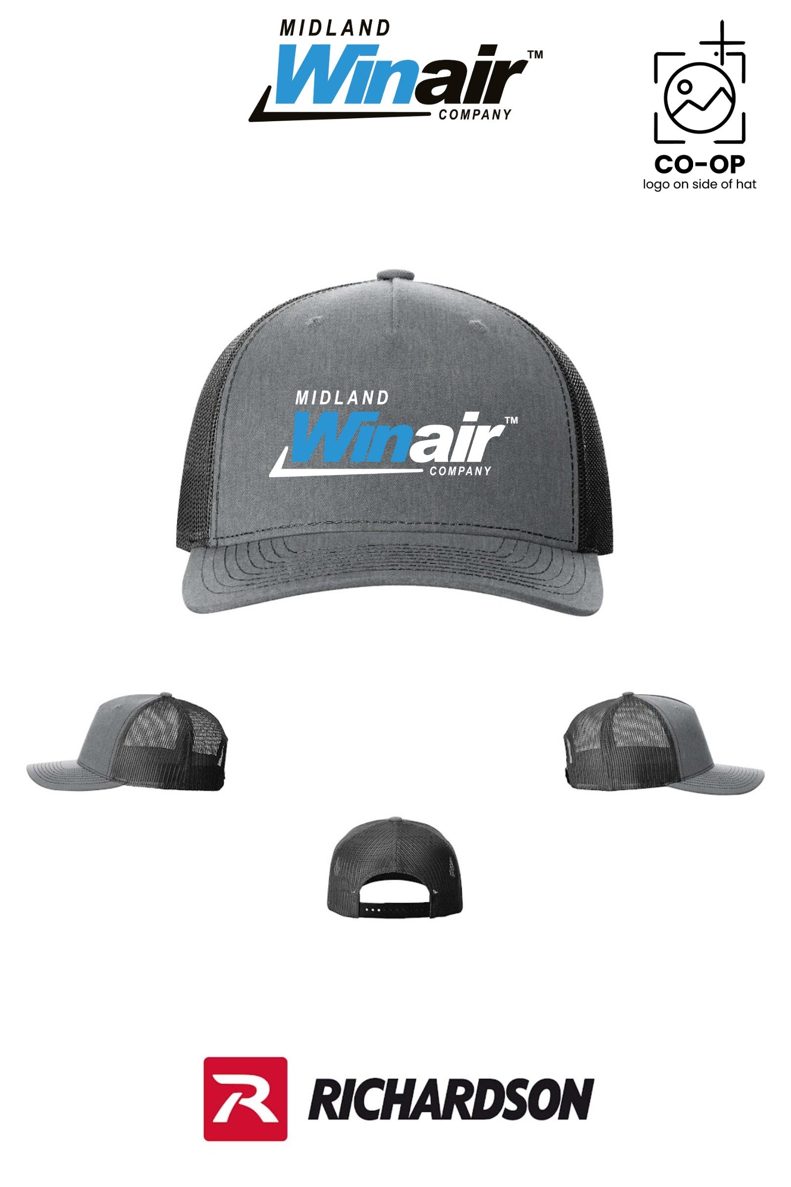 Richardson 112FP Five-Panel Trucker - Midland Winair