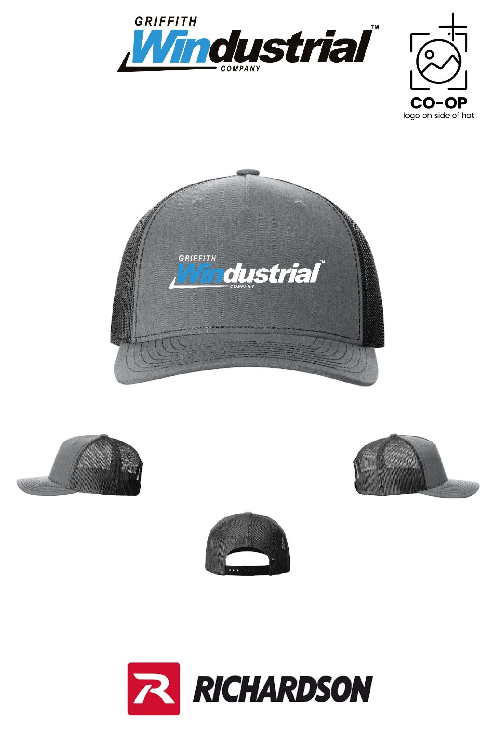 Richardson 112FP Five-Panel Trucker - Griffith Windustrial