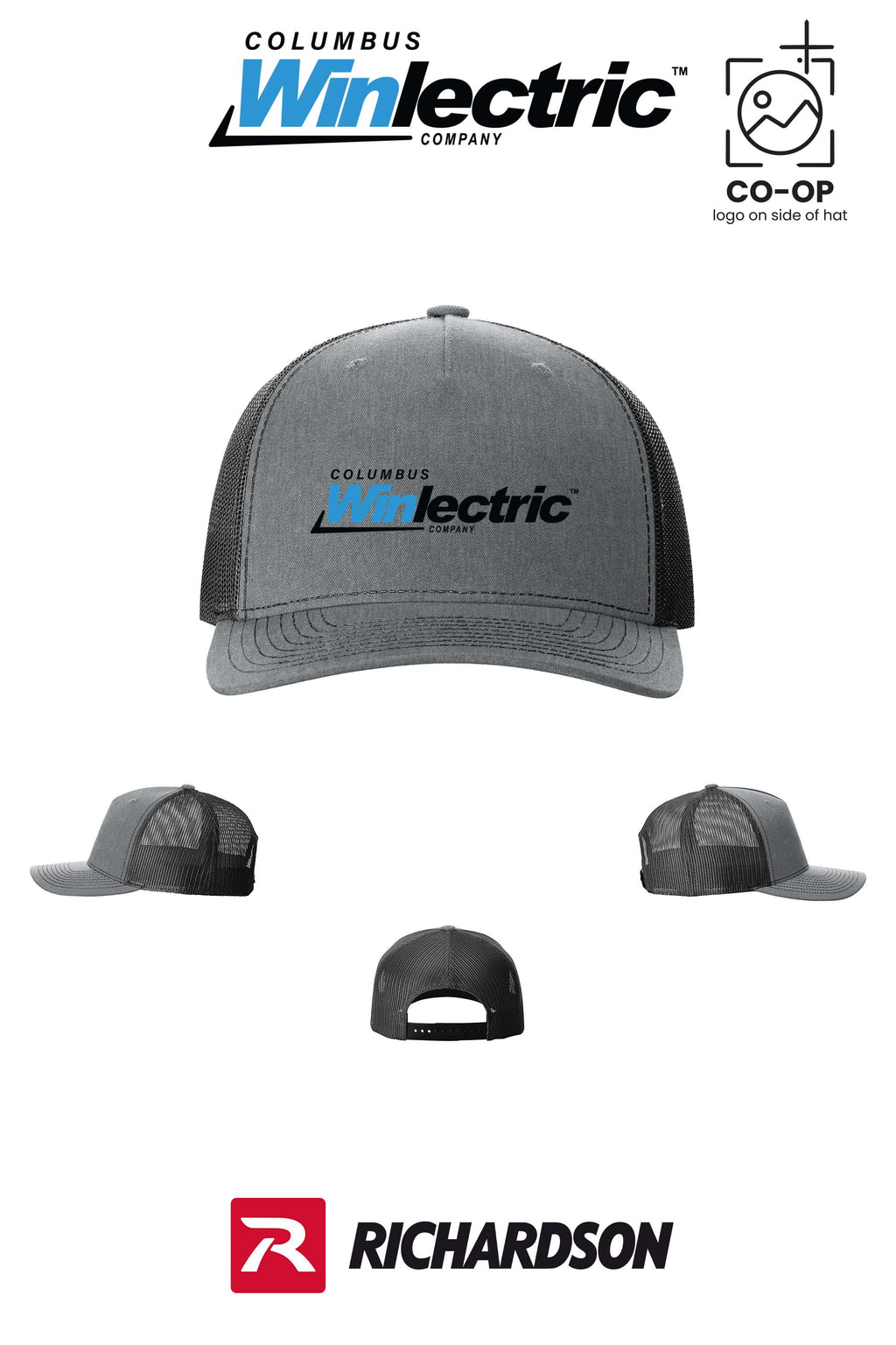 Richardson 112FP Five-Panel Trucker - Columbus Winlectric