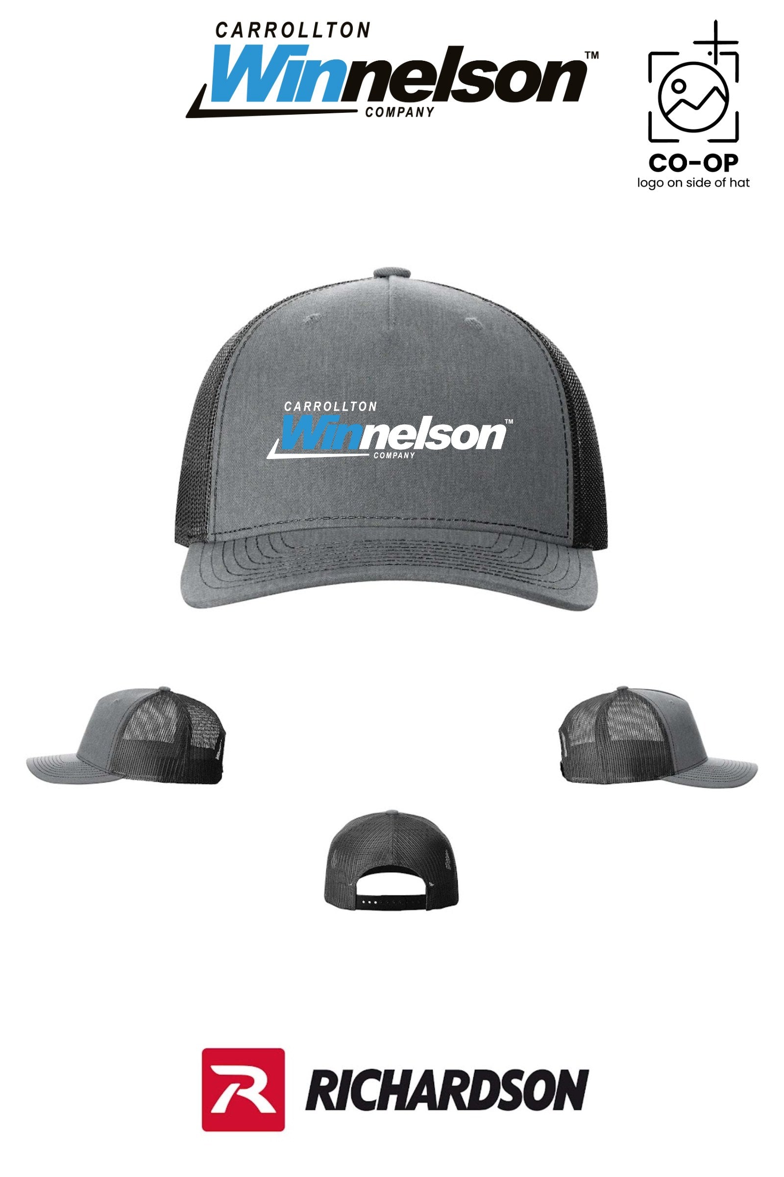 Richardson 112FP Five-Panel Trucker - Carrollton Winnelson