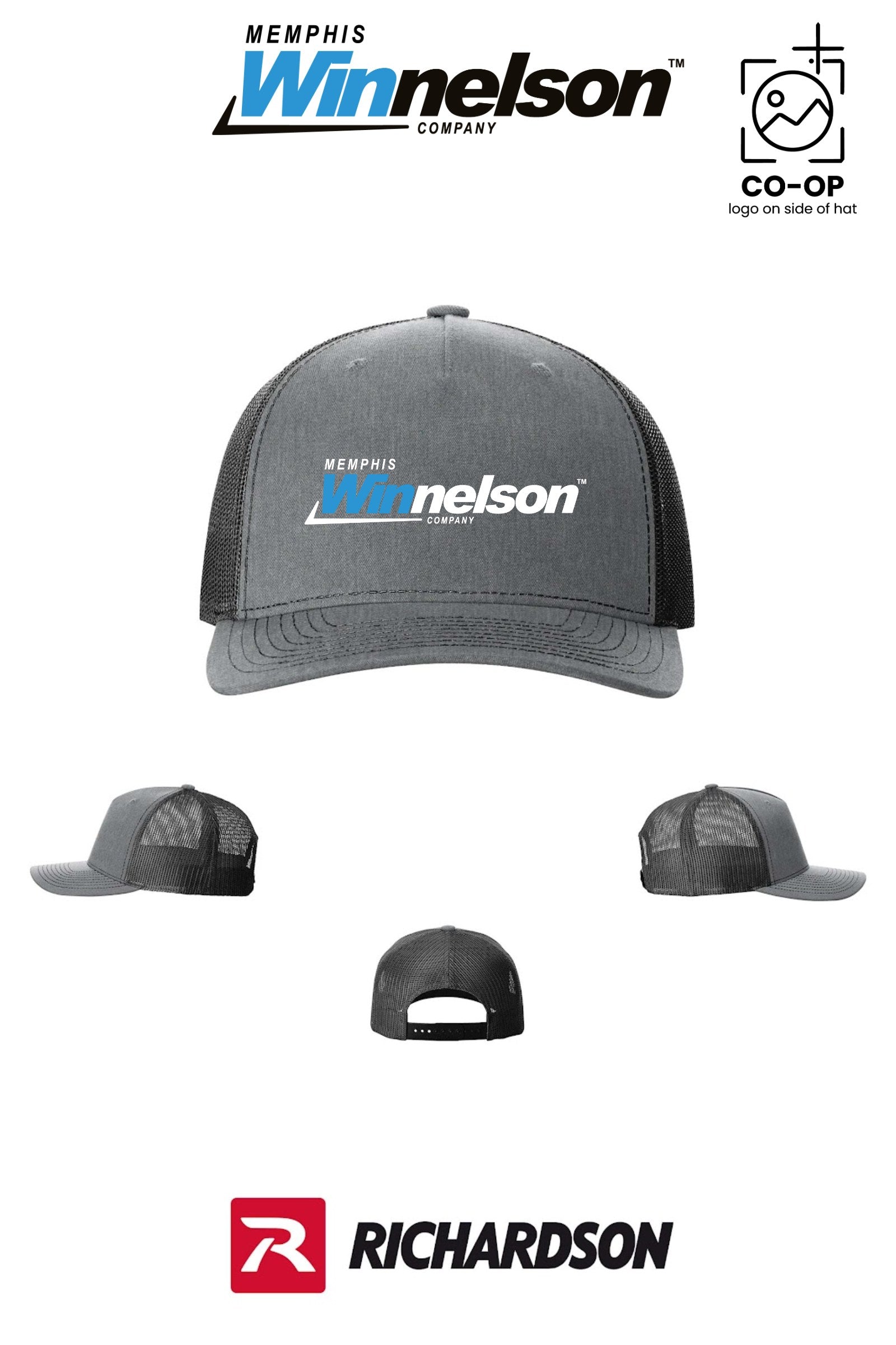 Richardson 112FP Five-Panel Trucker - Memphis Winnelson