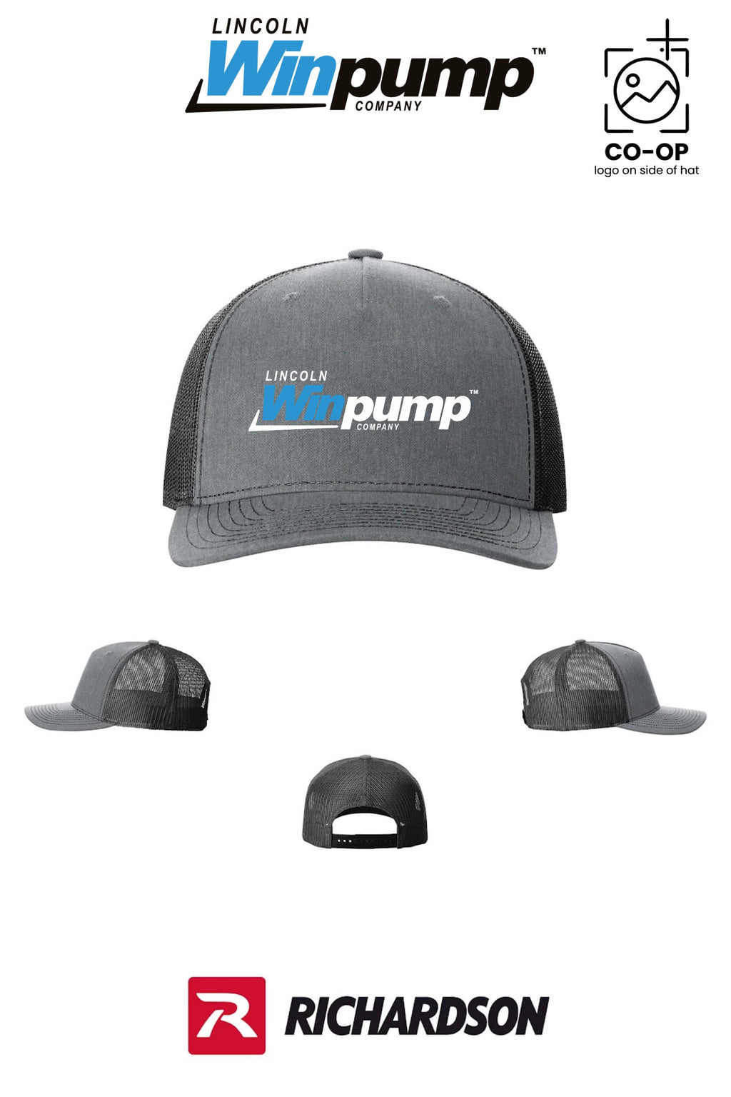 Richardson 112FP Five-Panel Trucker - Lincoln Winpump