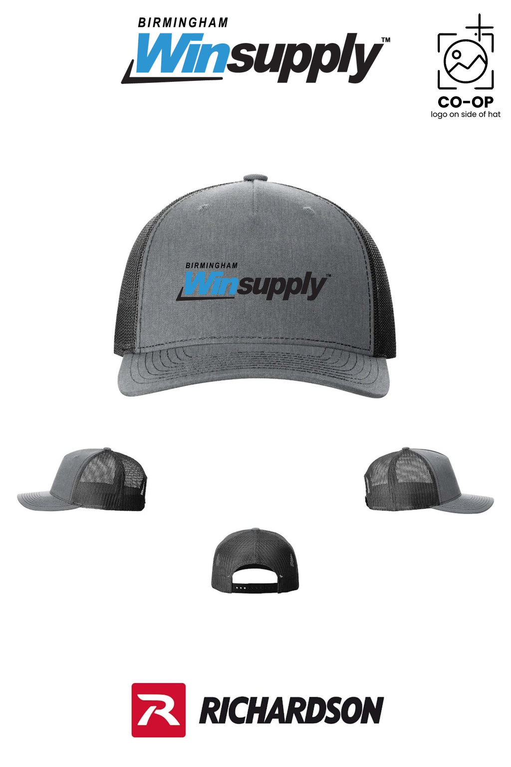 Richardson 112FP Five-Panel Trucker - Birmingham Winsupply