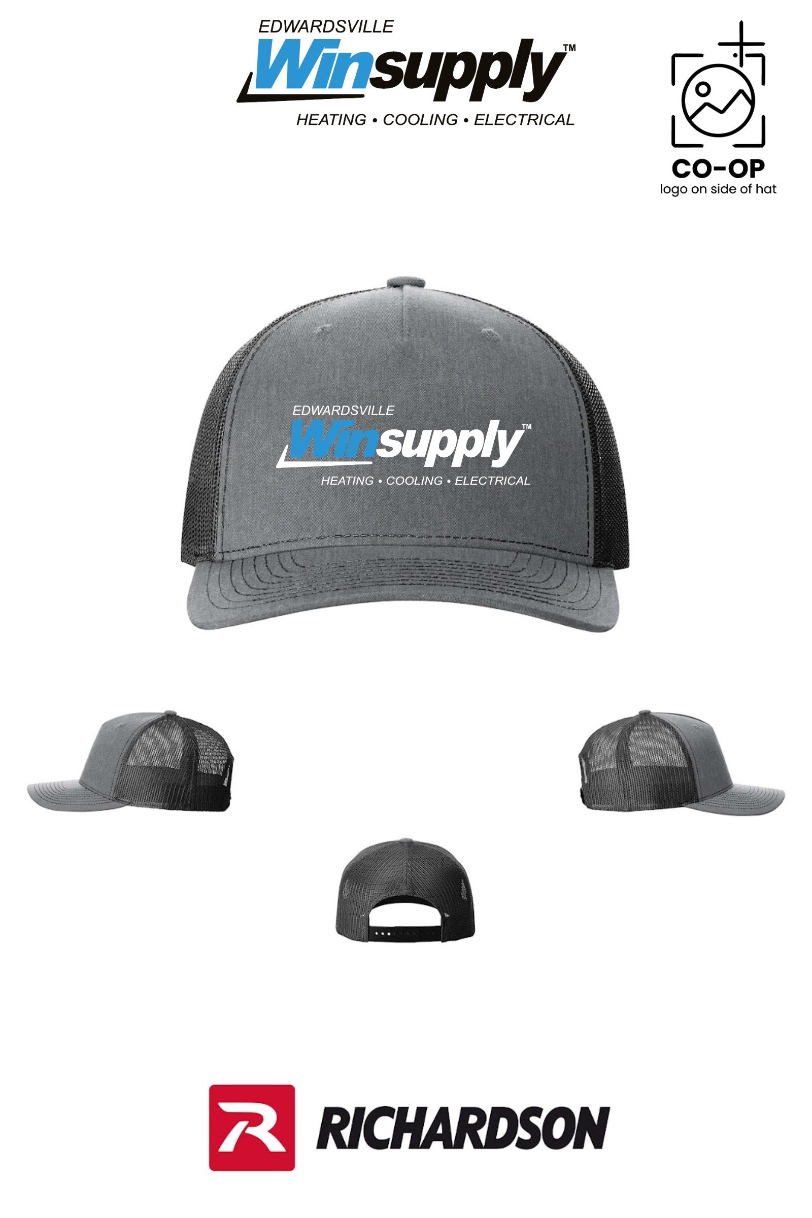 Richardson 112FP Five-Panel Trucker - Edwardsville Winsupply