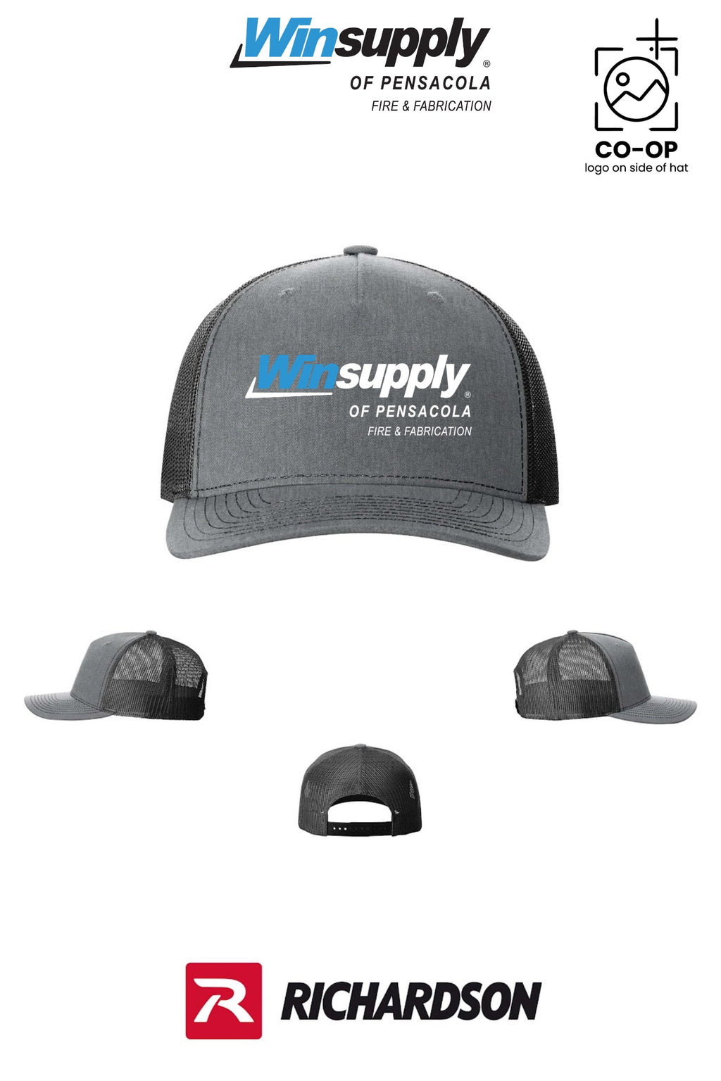 Richardson 112FP Five-Panel Trucker - Winsupply Pensacola Fire & Fabrication