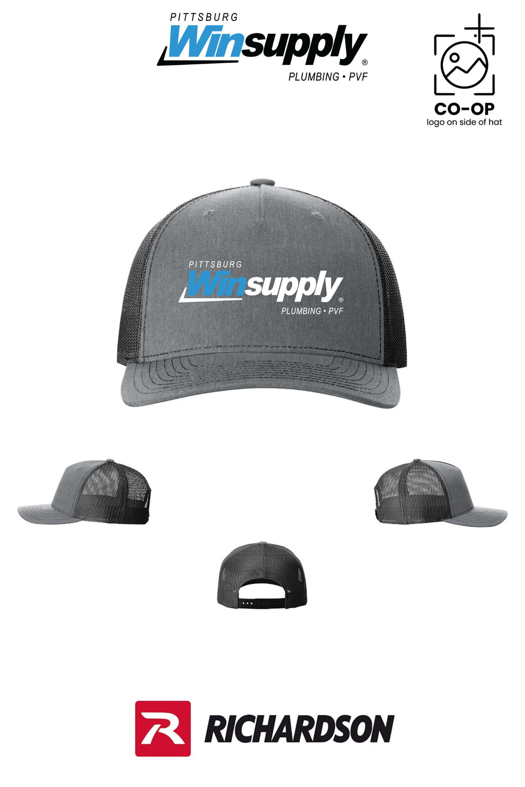 Richardson 112FP Five-Panel Trucker - Pittsburg Winsupply