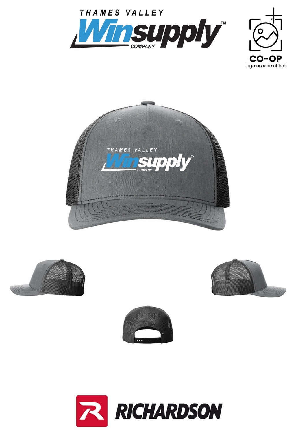 Richardson 112FP Five-Panel Trucker - Thames Valley Winsupply