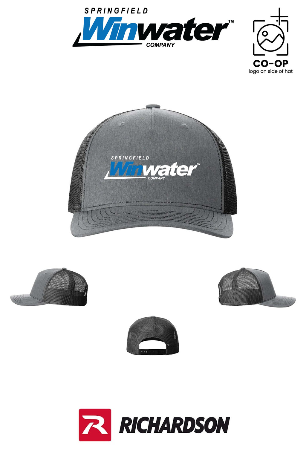 Richardson 112FP Five-Panel Trucker - Springfield Winwater