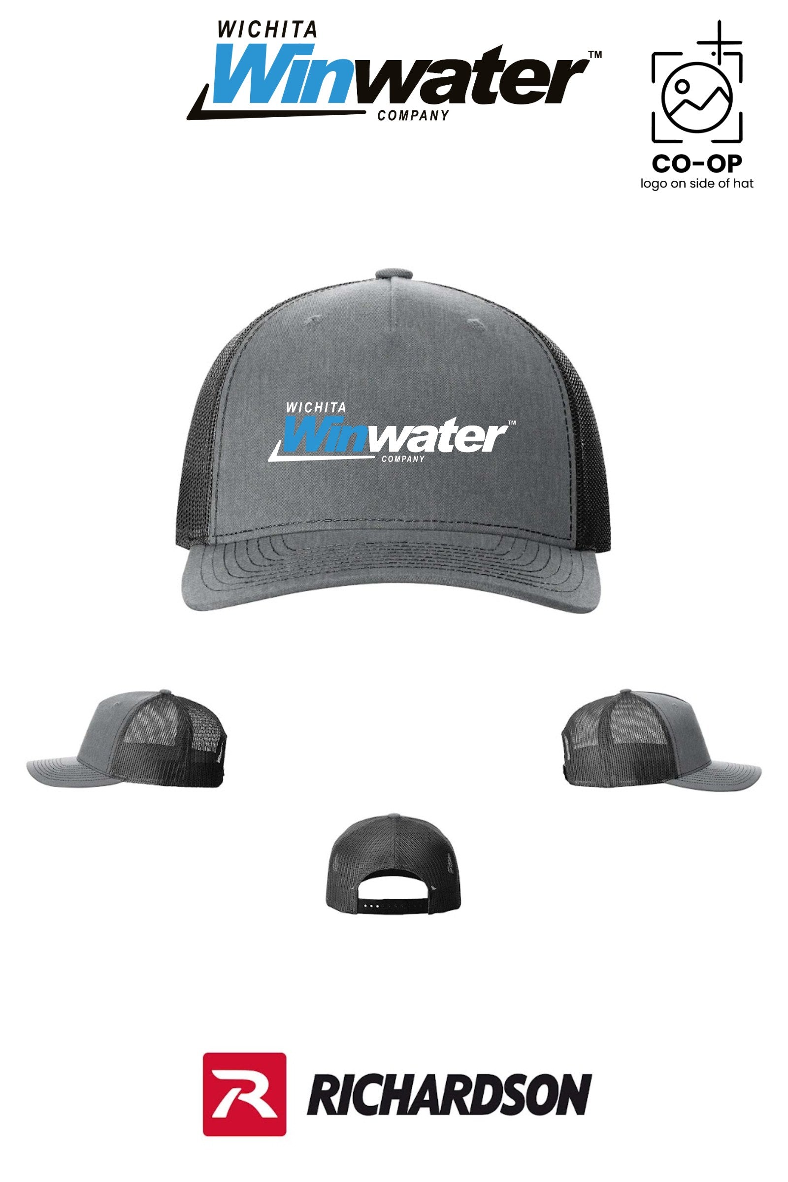 Richardson 112FP Five-Panel Trucker - Wichita Winwater