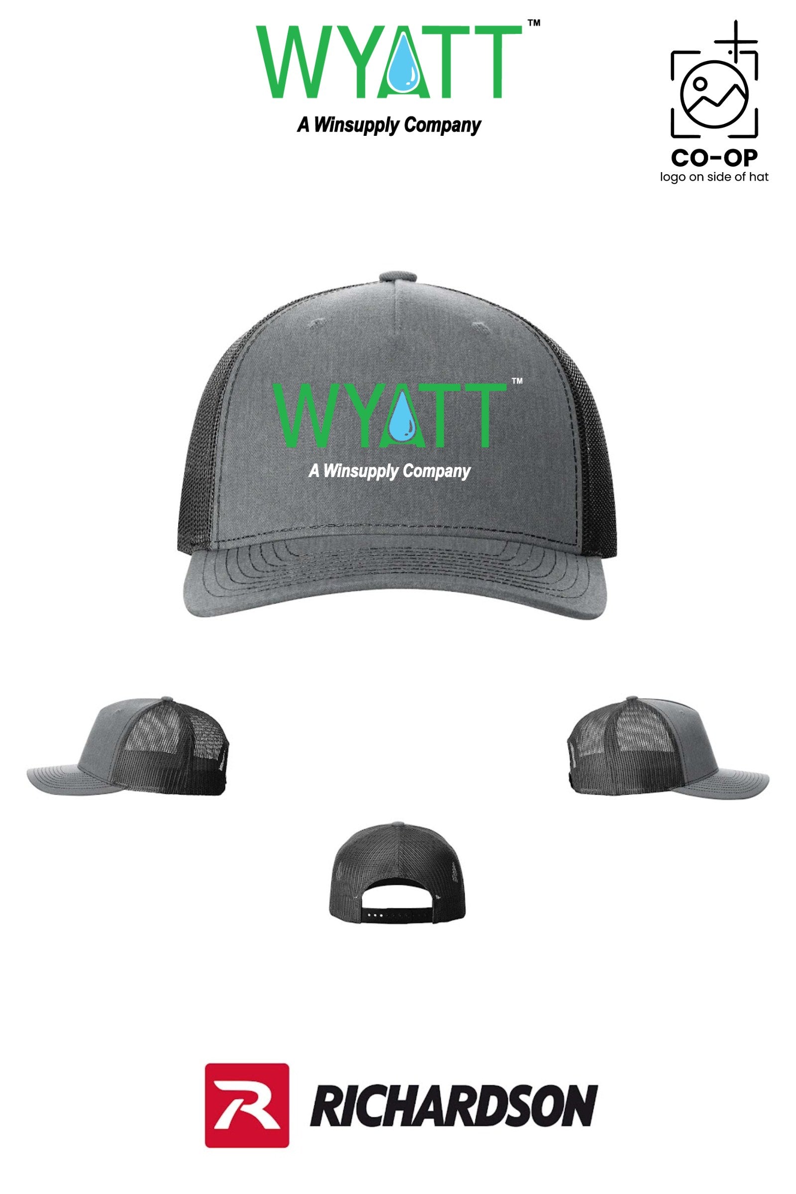 Richardson 112FP Five-Panel Trucker - Wyatt Irrigation of Santa Rosa