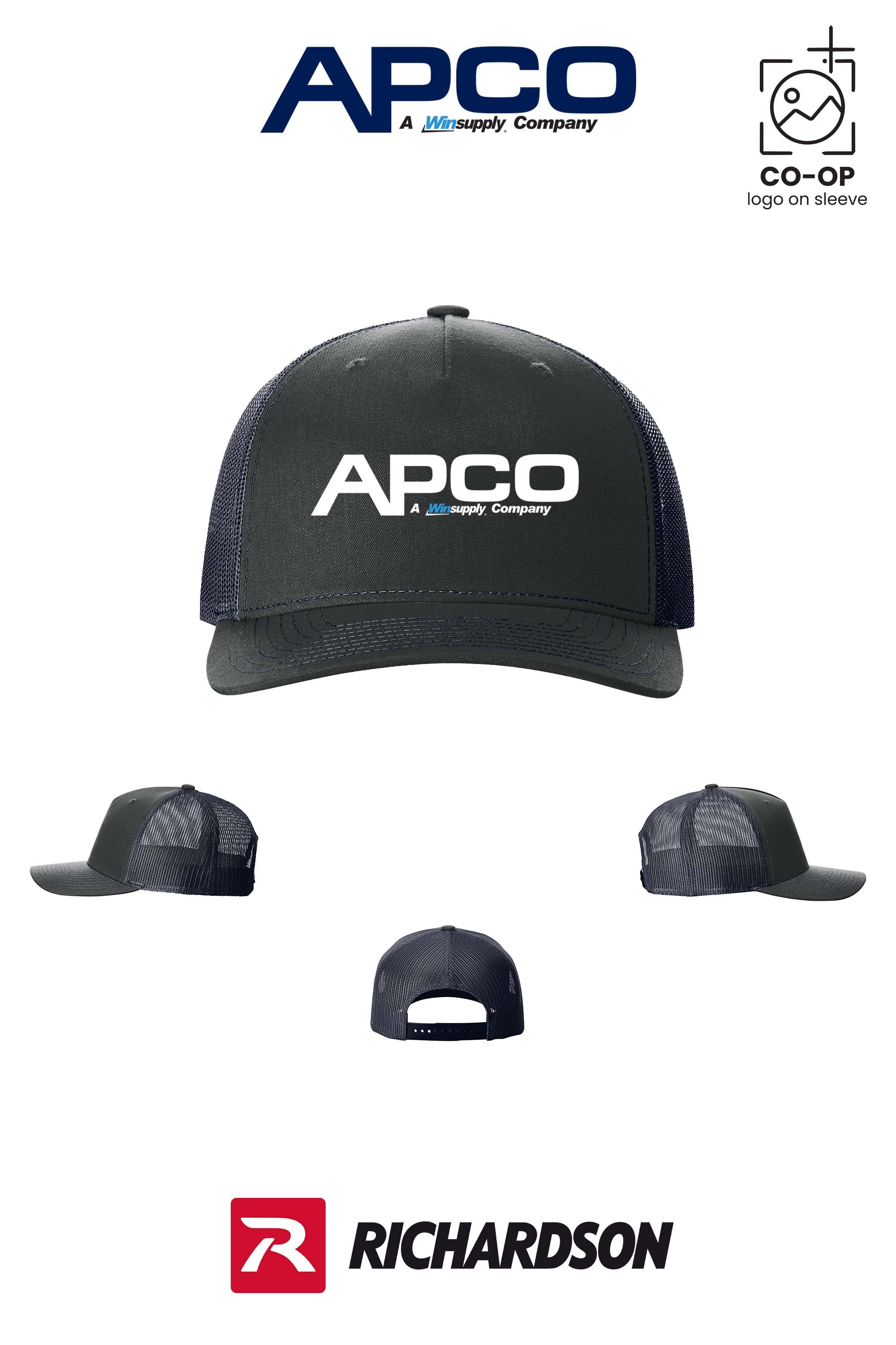 Richardson 112FP Five-Panel Trucker - APCO Supply - Indianapolis