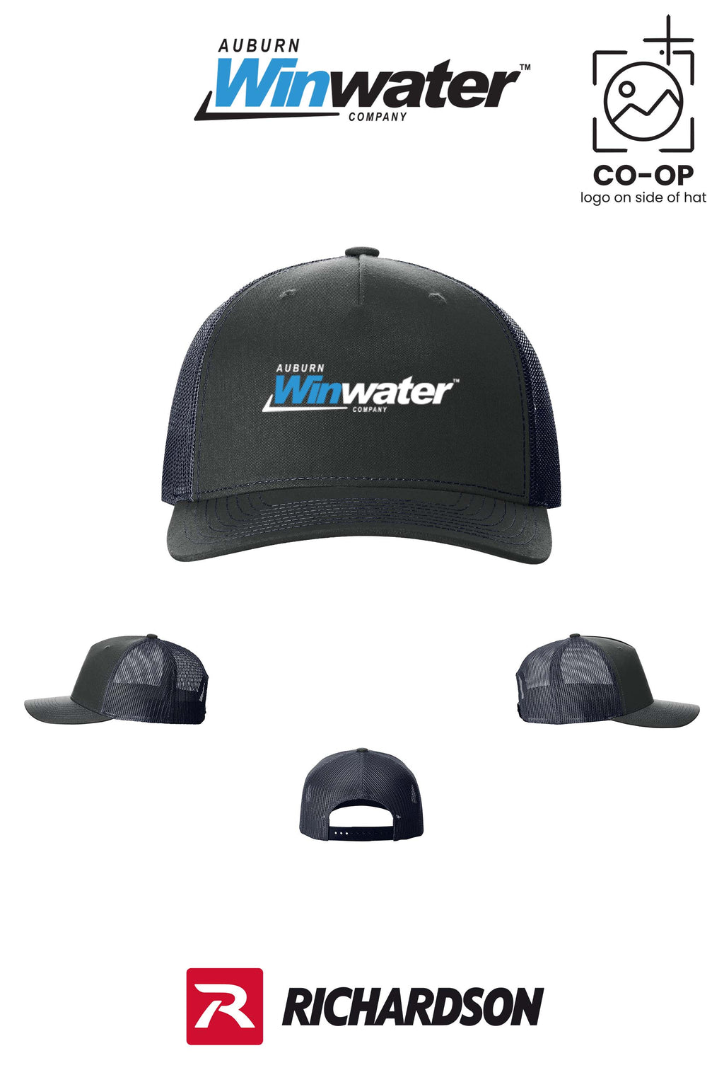 Richardson 112FP Five-Panel Trucker - Auburn Winwater