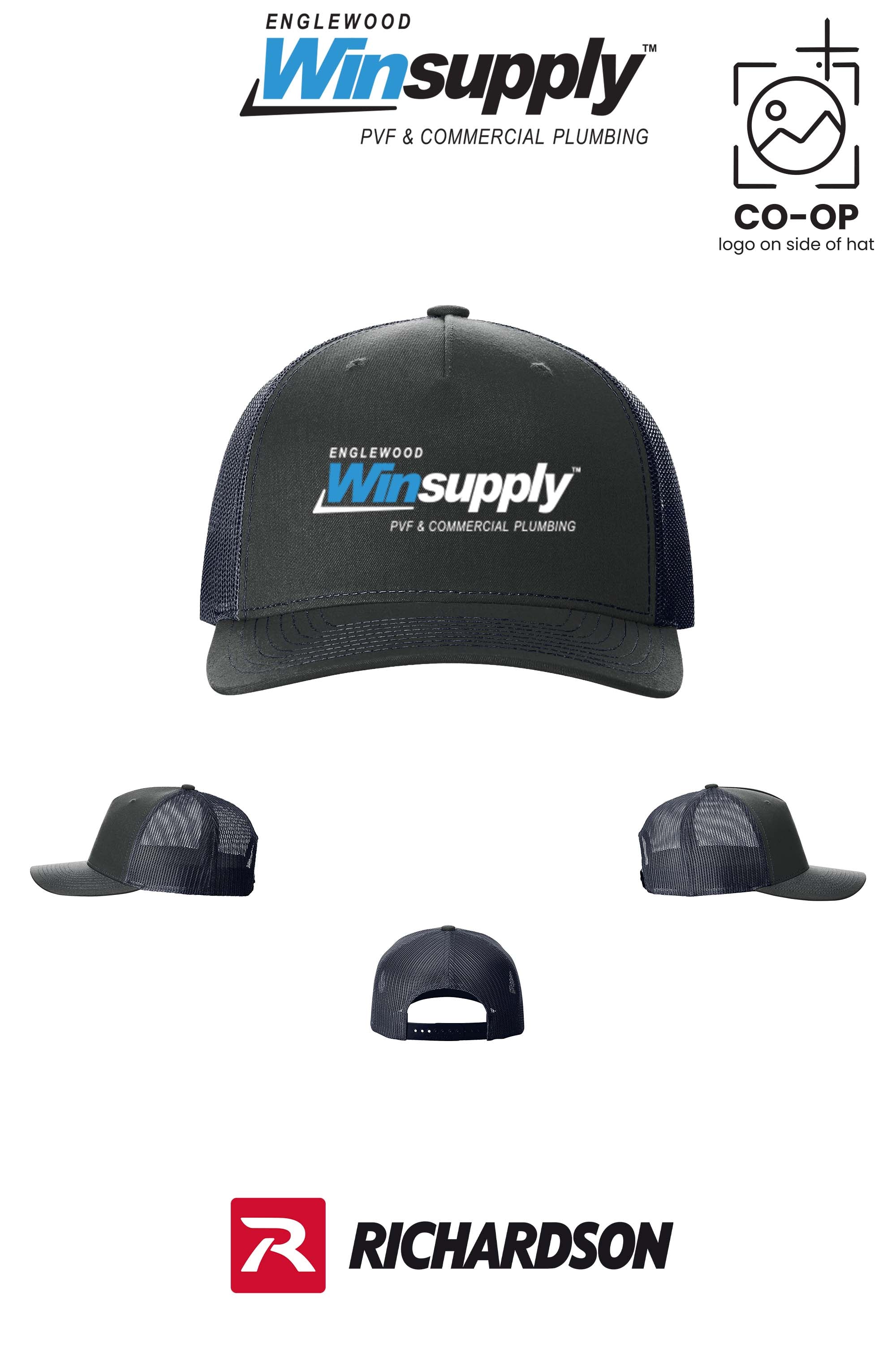 Richardson 112FP Five-Panel Trucker - Englewood Winsupply