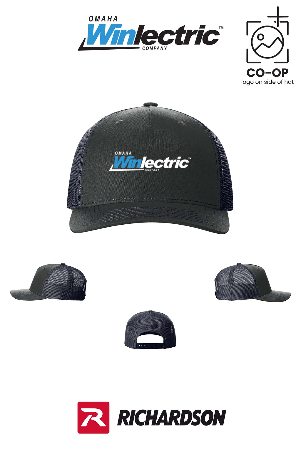 Richardson 112FP Five-Panel Trucker - Omaha Winlectric