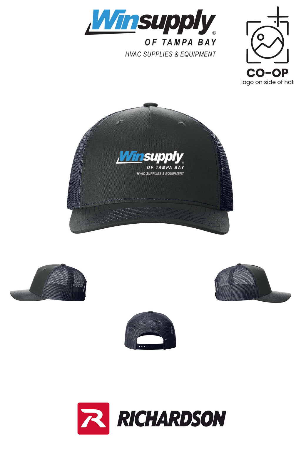 Richardson 112FP Five-Panel Trucker - Winsupply of Tampa Bay