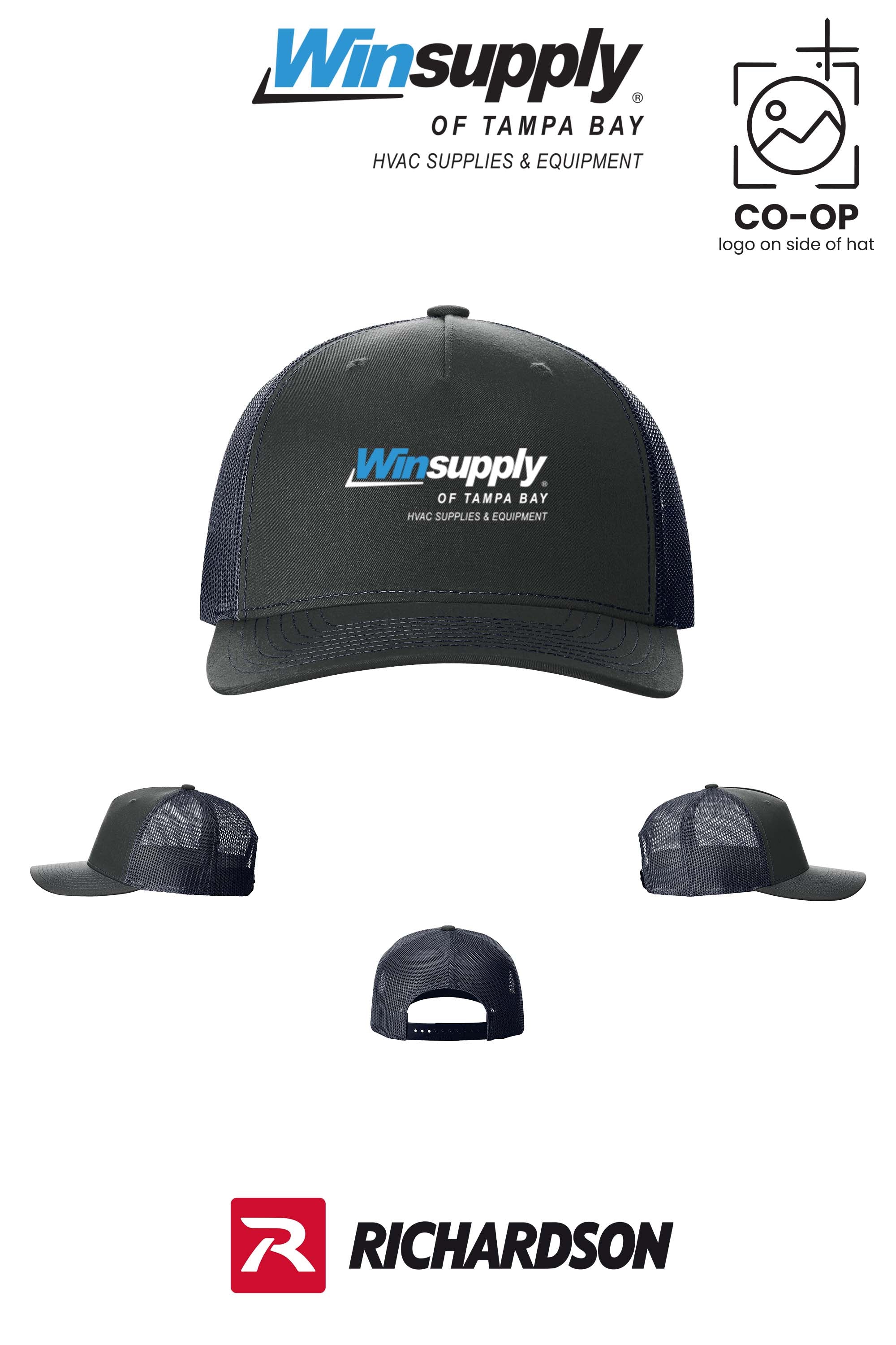Richardson 112FP Five-Panel Trucker - Winsupply of Tampa Bay