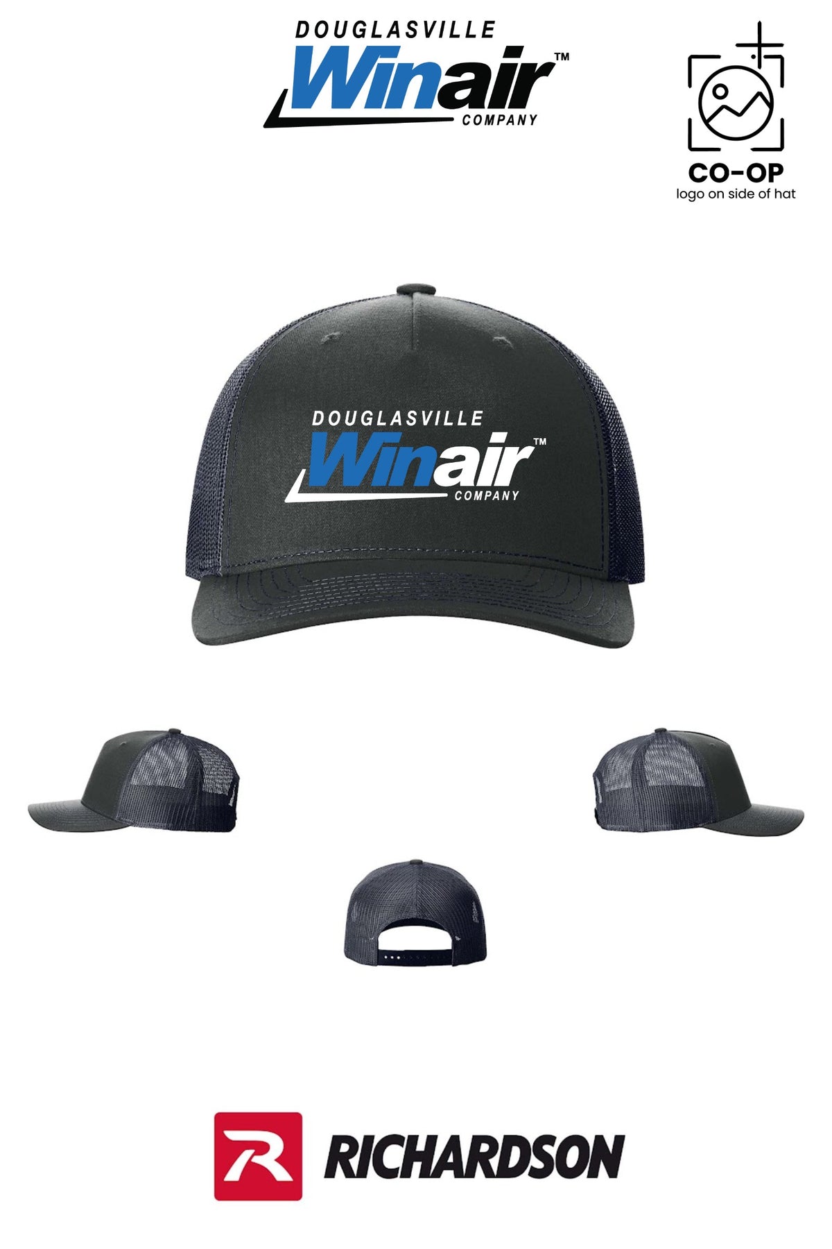 Richardson 112FP Five-Panel Trucker - Douglasville Winair