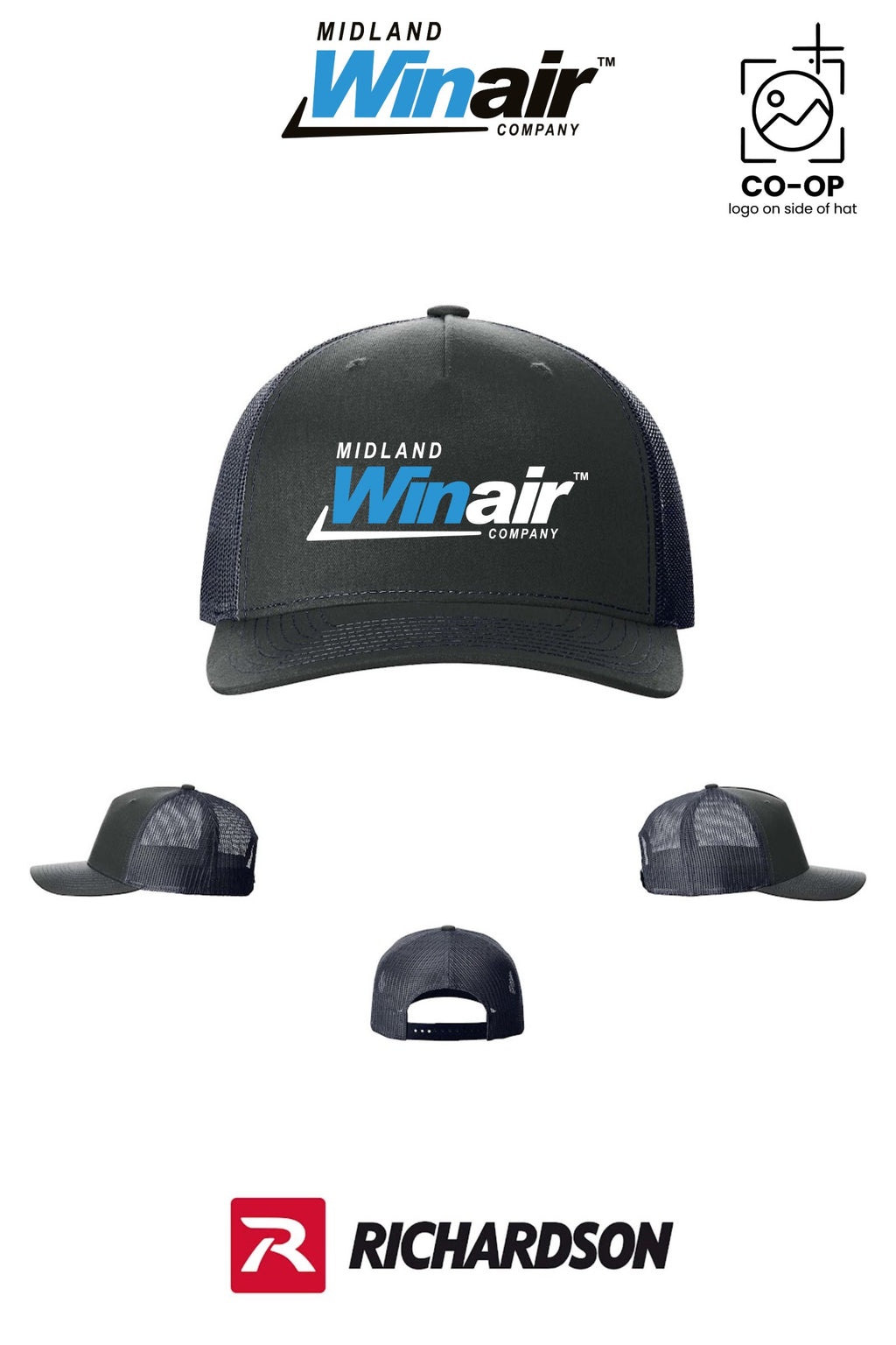 Richardson 112FP Five-Panel Trucker - Midland Winair