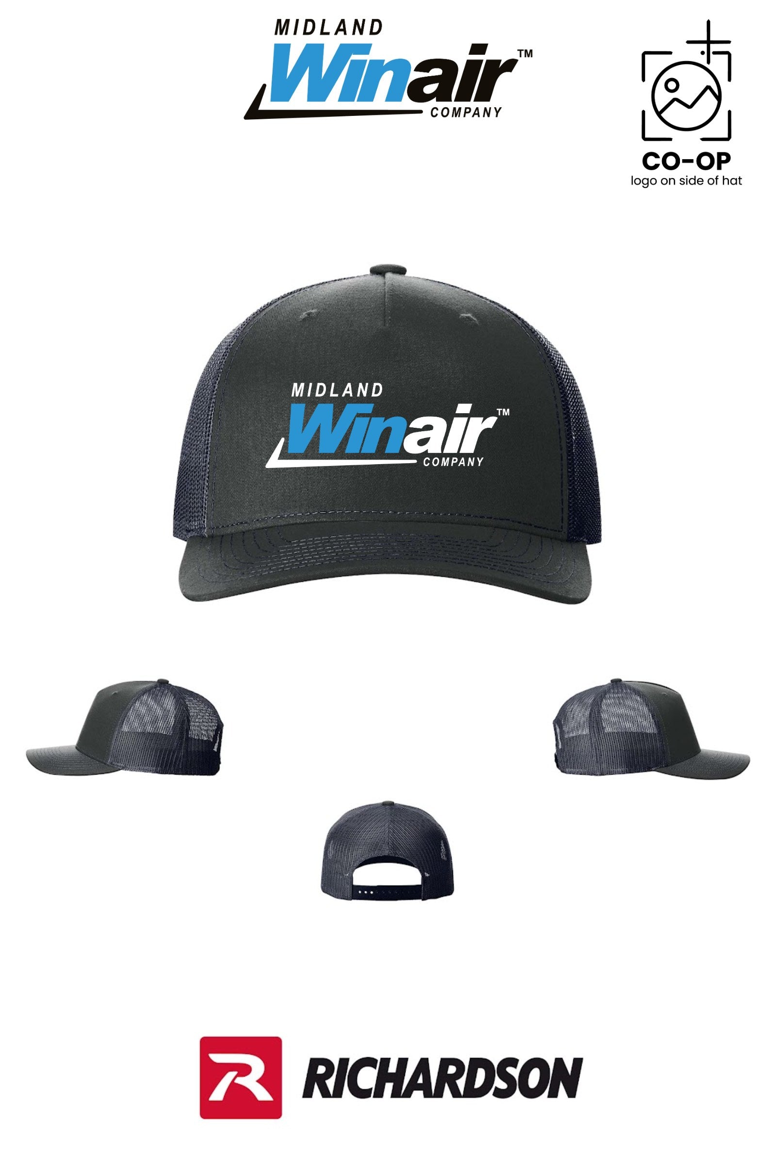 Richardson 112FP Five-Panel Trucker - Midland Winair