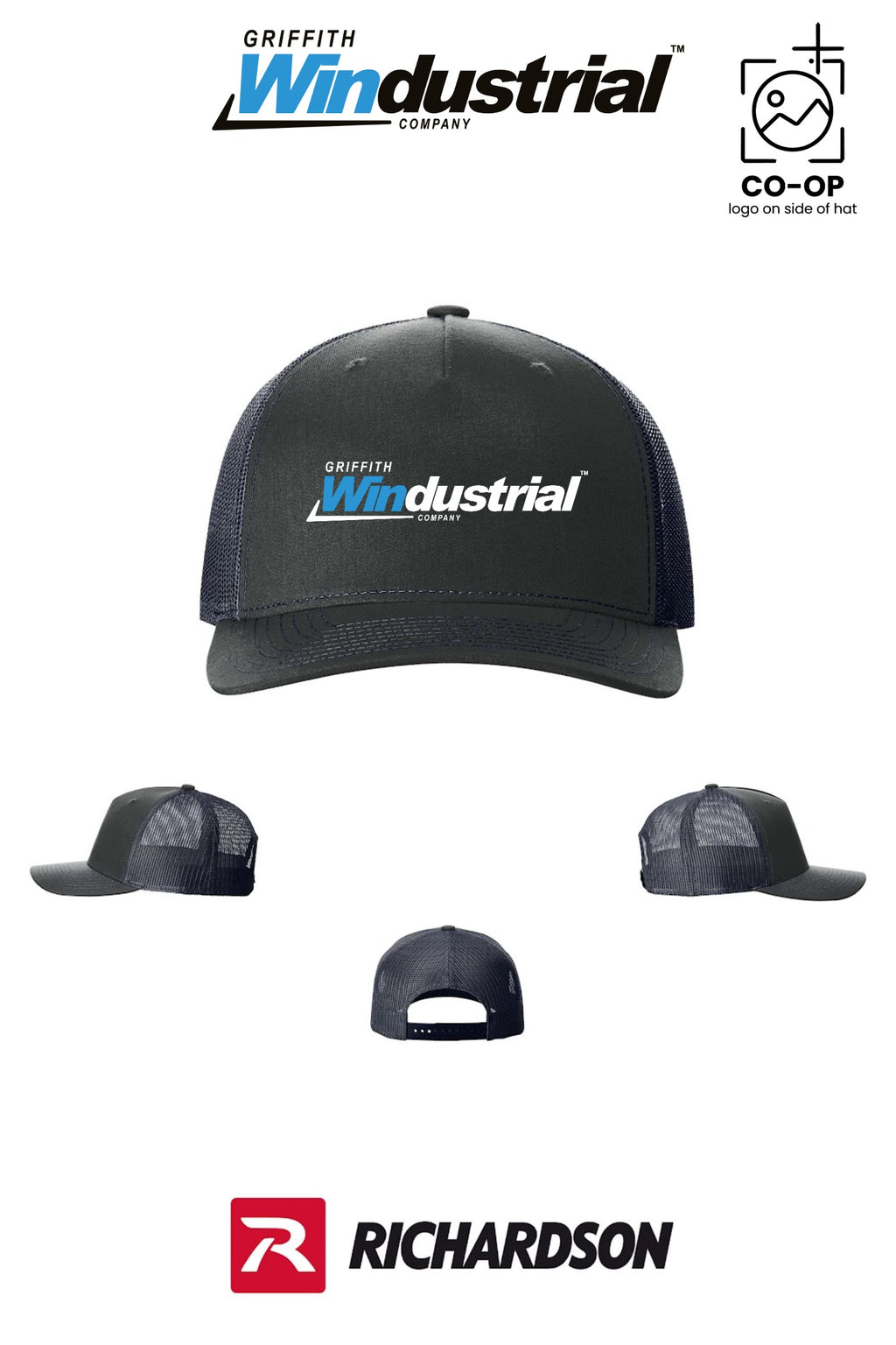 Richardson 112FP Five-Panel Trucker - Griffith Windustrial