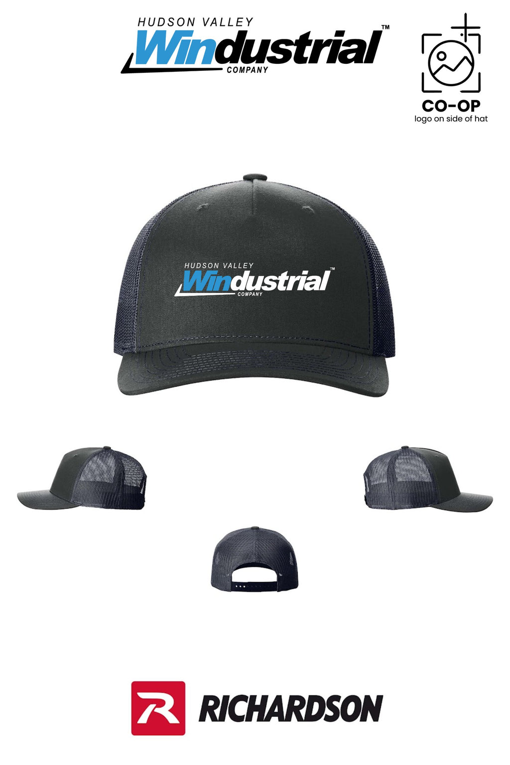 Richardson 112FP Five-Panel Trucker - Hudson Valley Windustrial