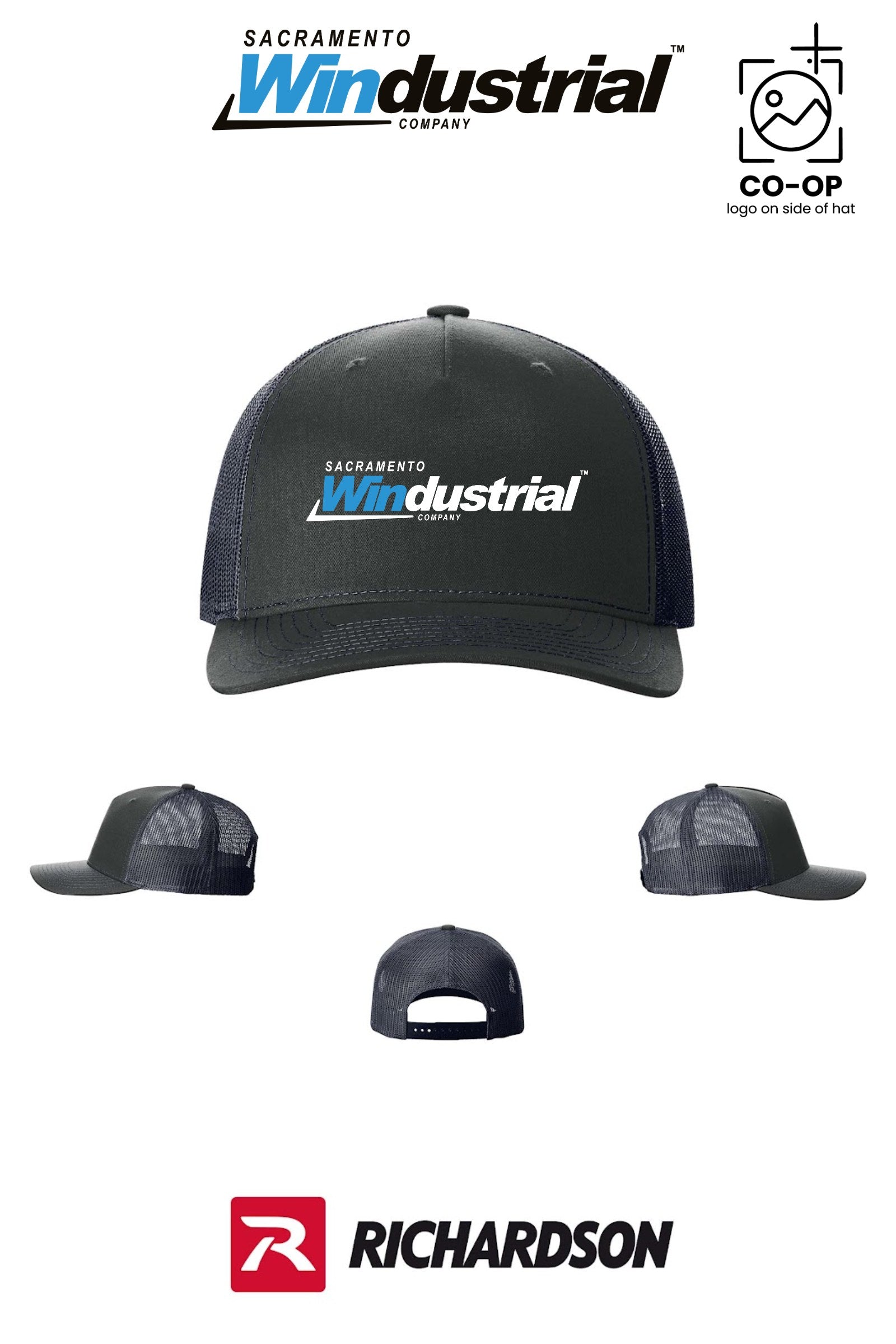 Richardson 112FP Five-Panel Trucker - Sacramento Windustrial